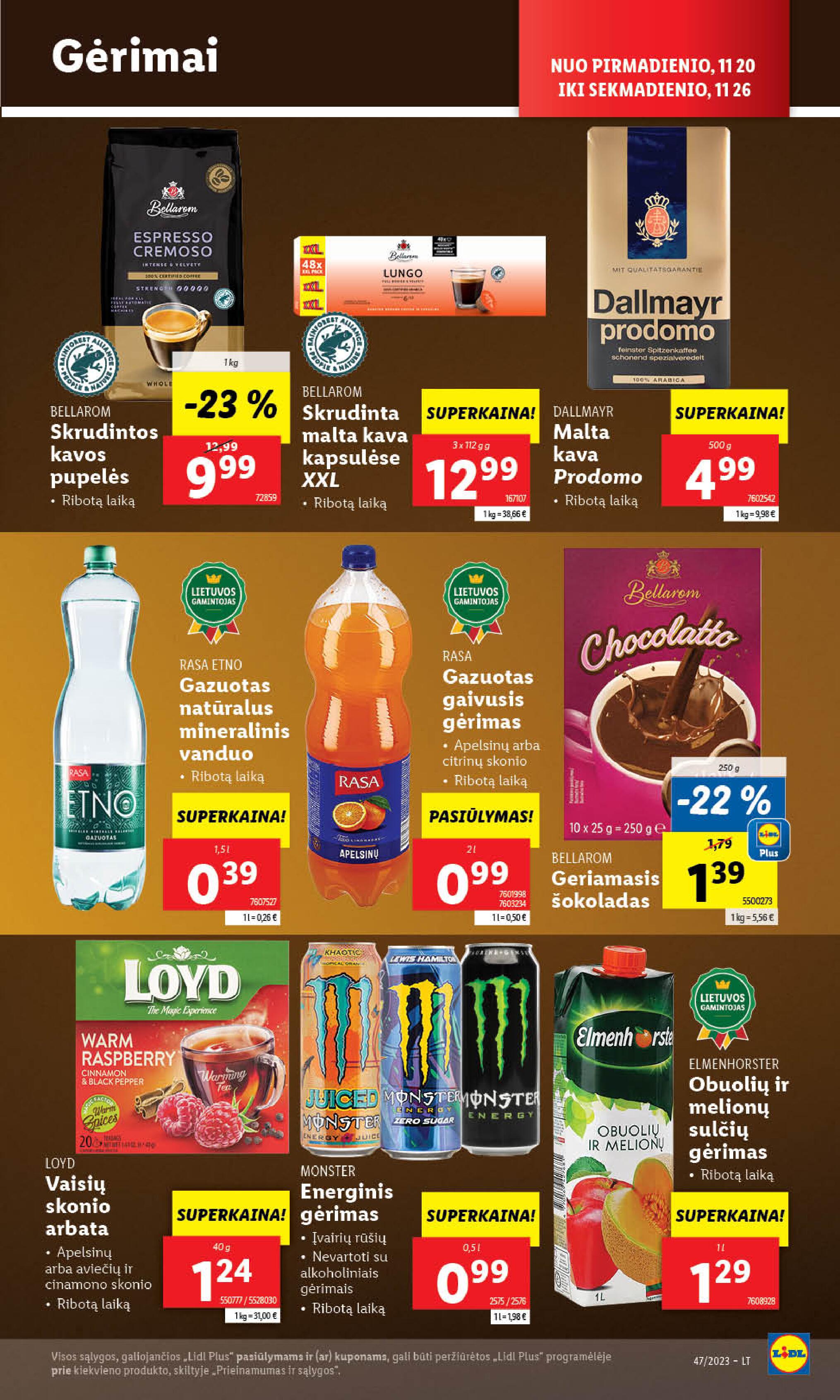Naujausias LIDL kaininis katalogas 2023.11.20 - 2023.11.26