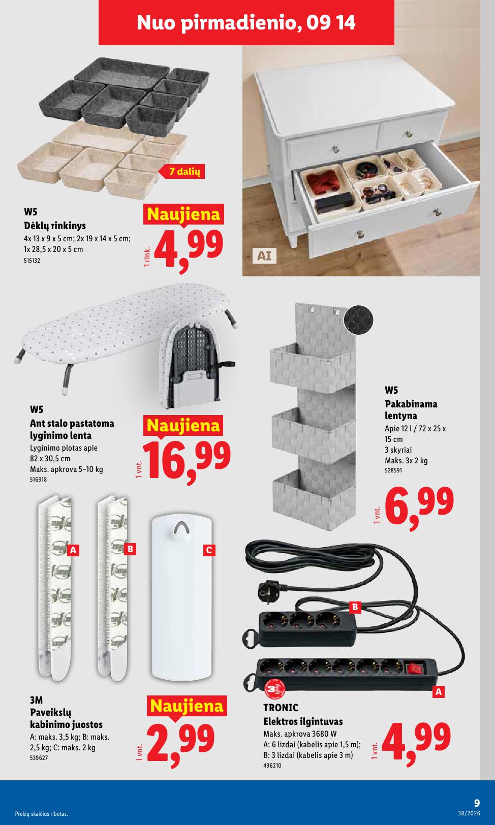 LIDL ne maisto prekių leidinys 2026.09.14 - 2026.09.20