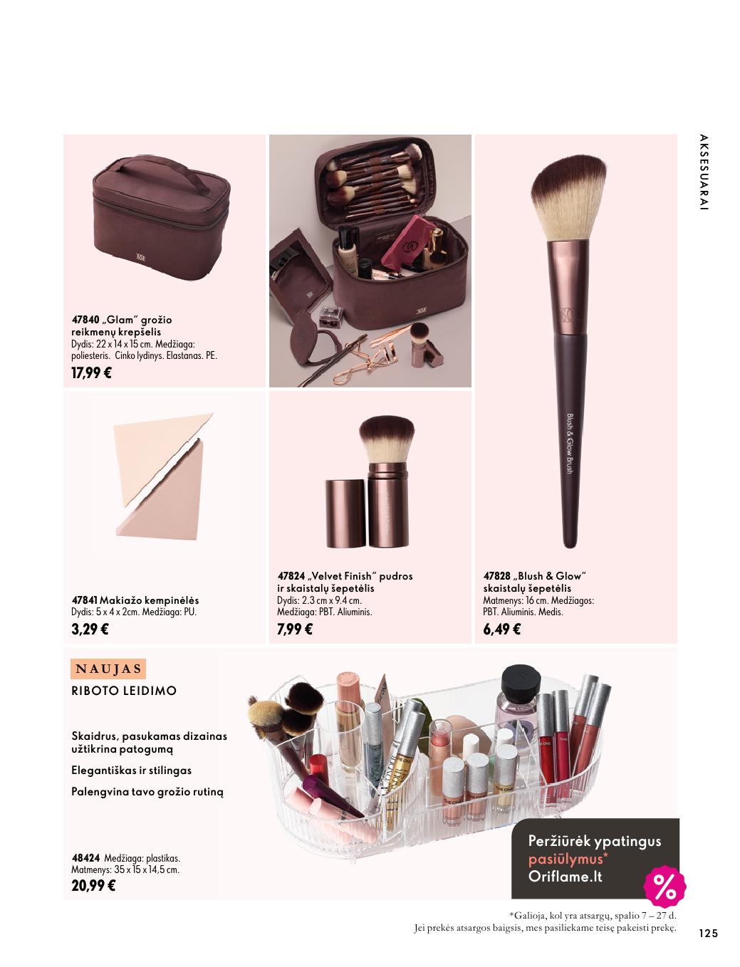 ORIFLAME katalogas galioja 2026.10.07 - 2026.11.17