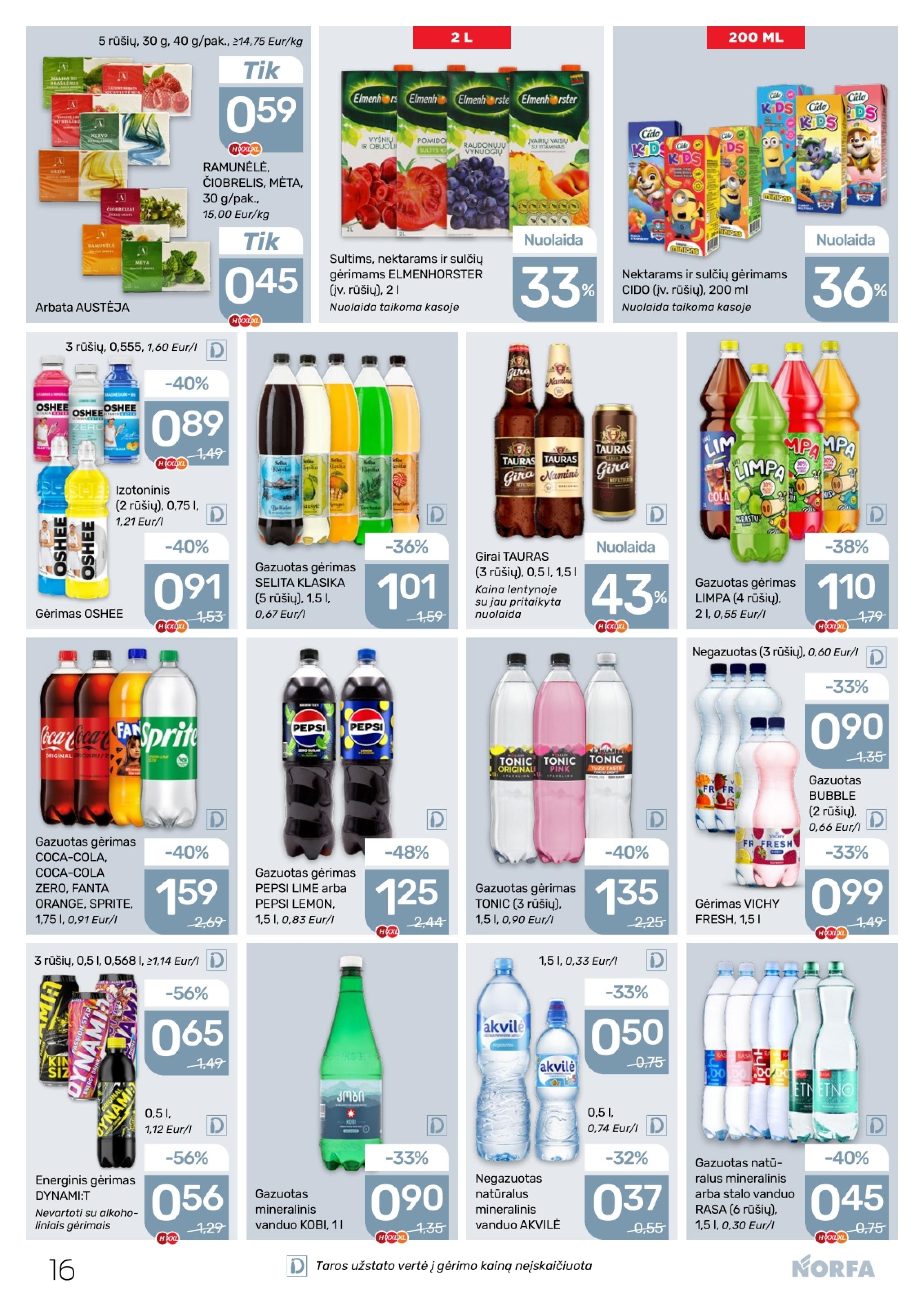 Naujausias NORFA kaininis katalogas 2026.04.02 - 2026.04.15