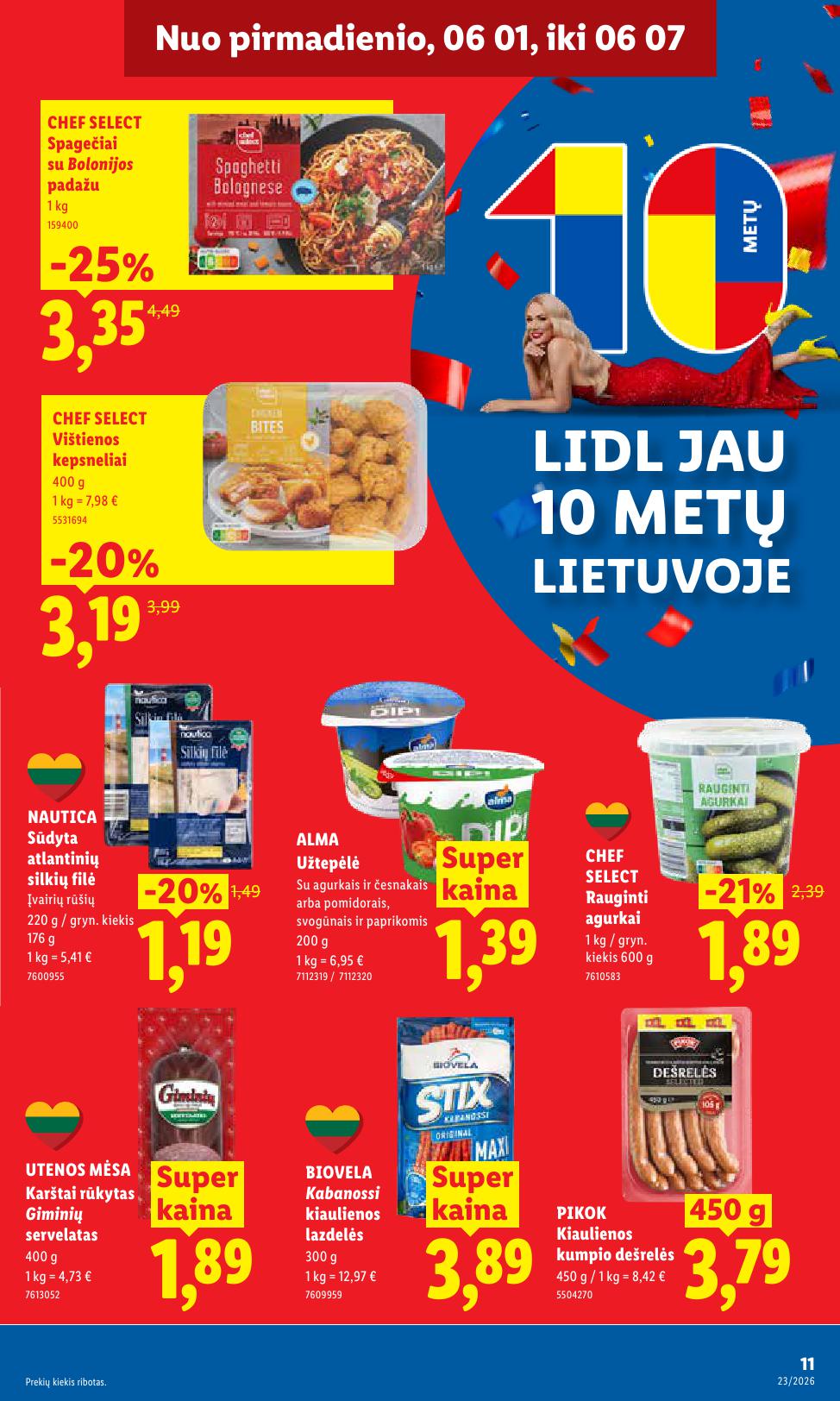 LIDL akcijų ir nuolaidų leidinys 2026.06.01 - 2026.06.07