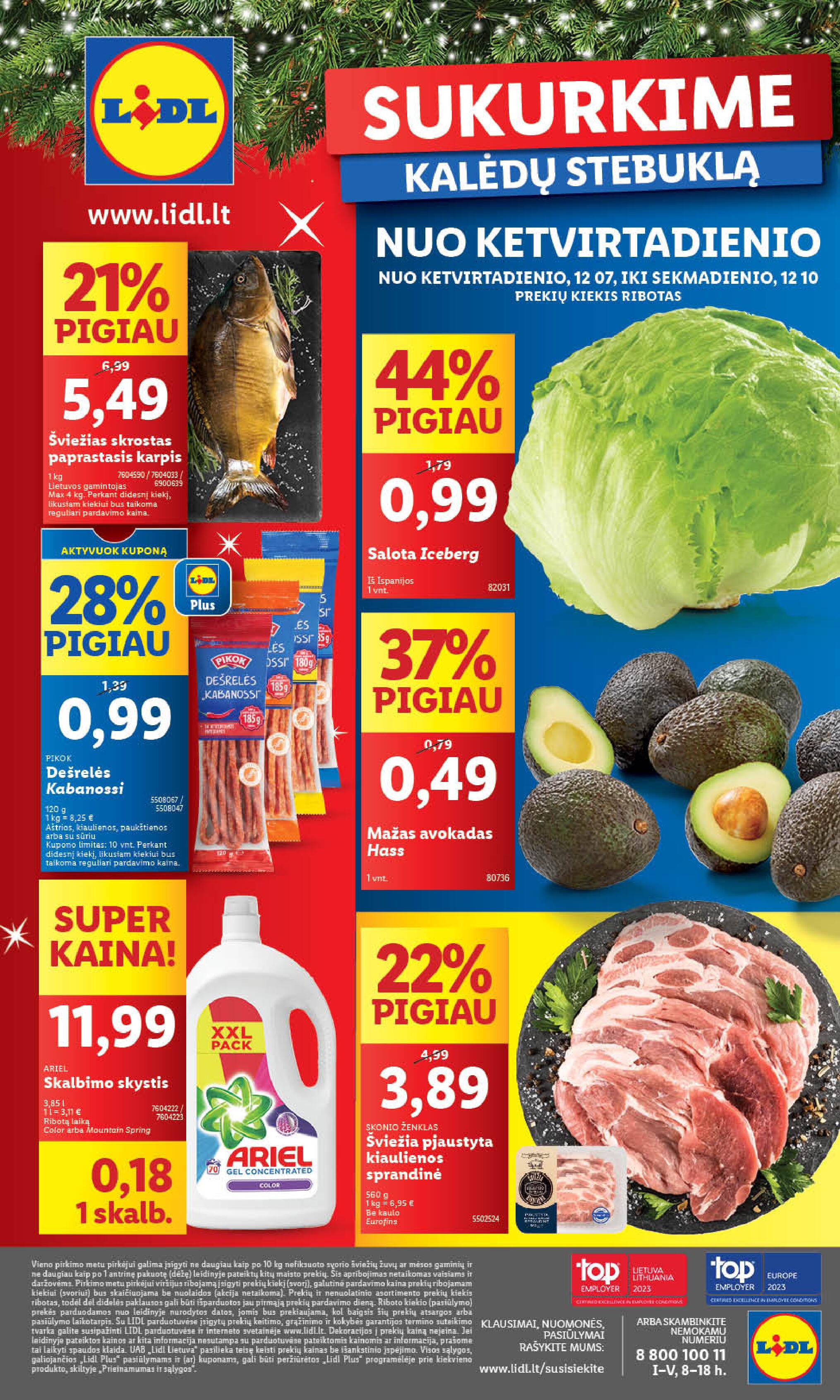 Naujausias LIDL kaininis katalogas 2023.12.04 - 2023.12.10