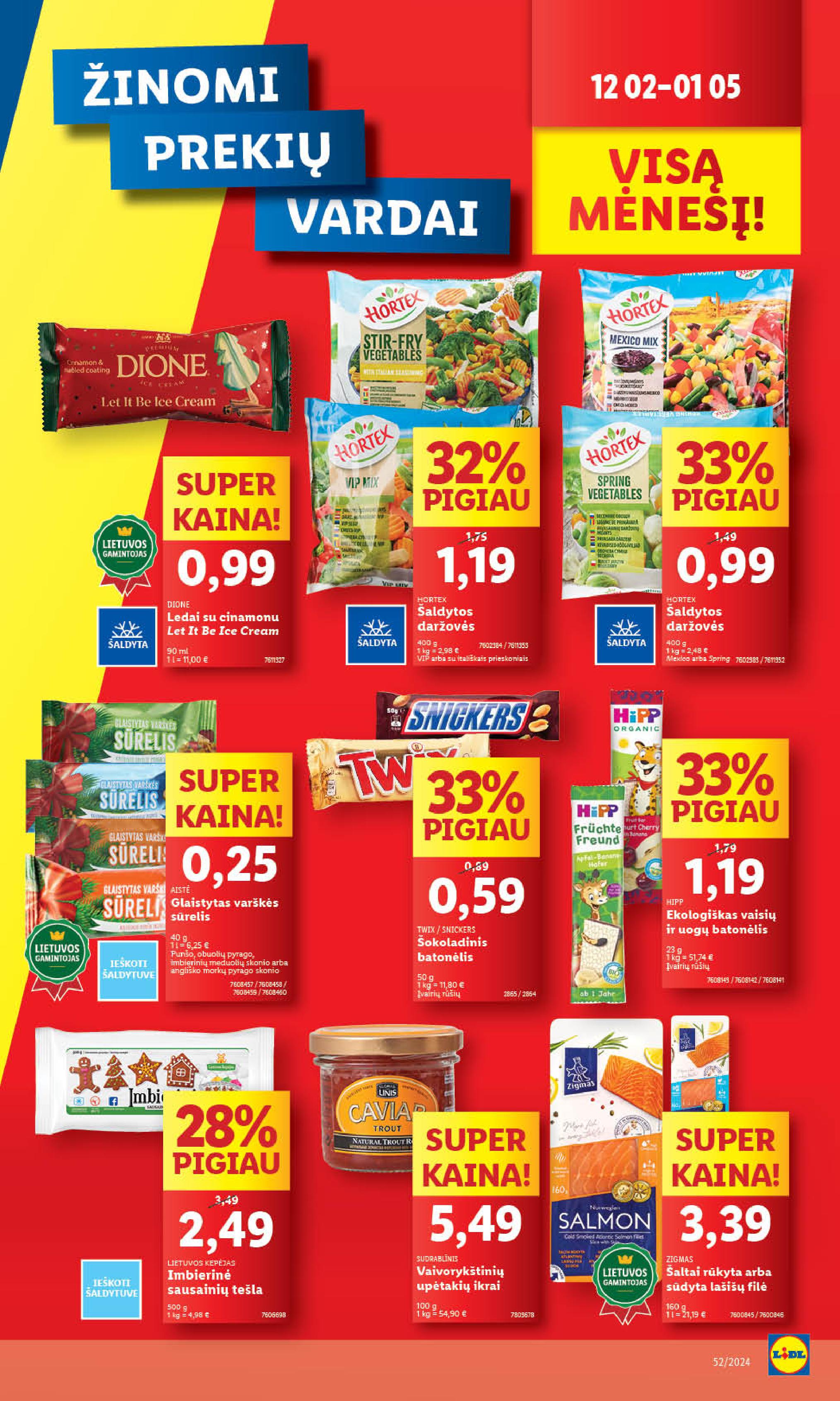 Naujausias LIDL kaininis katalogas 2024.12.26 - 2024.12.31