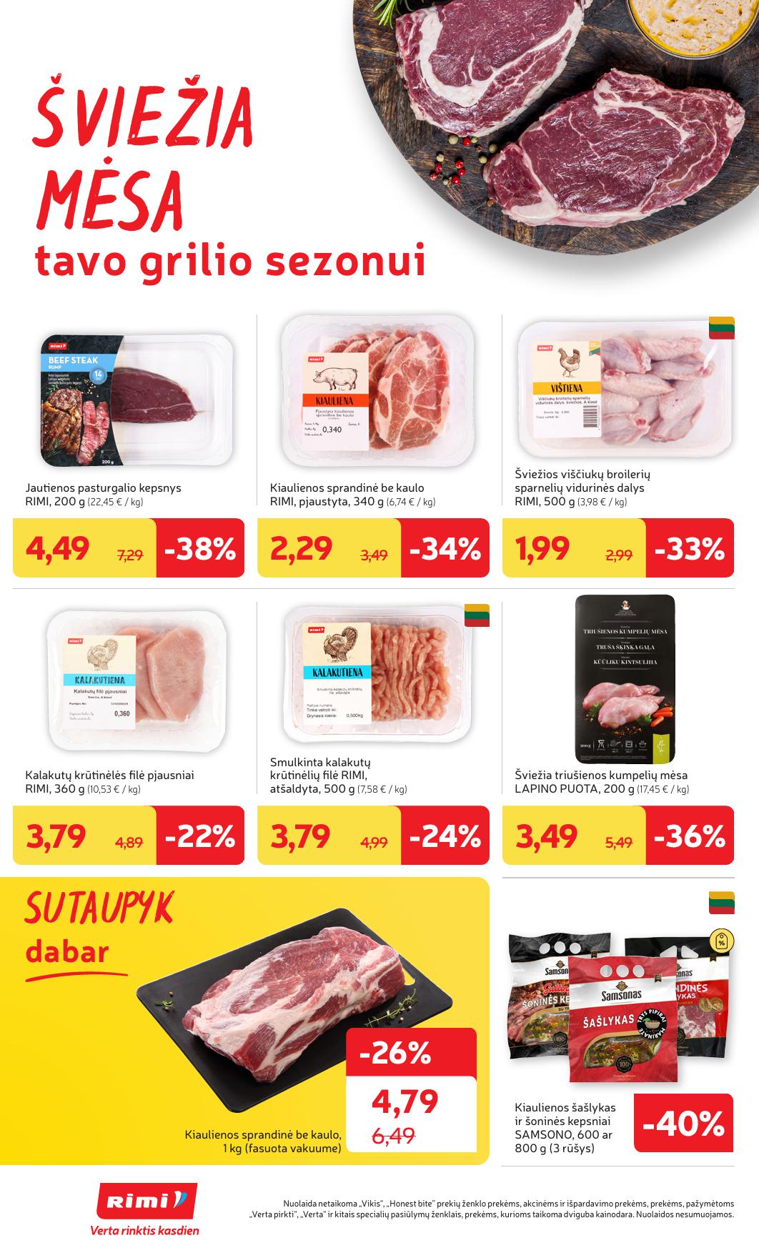 Naujausias RIMI kaininis katalogas 2025.07.29 - 2025.08.04