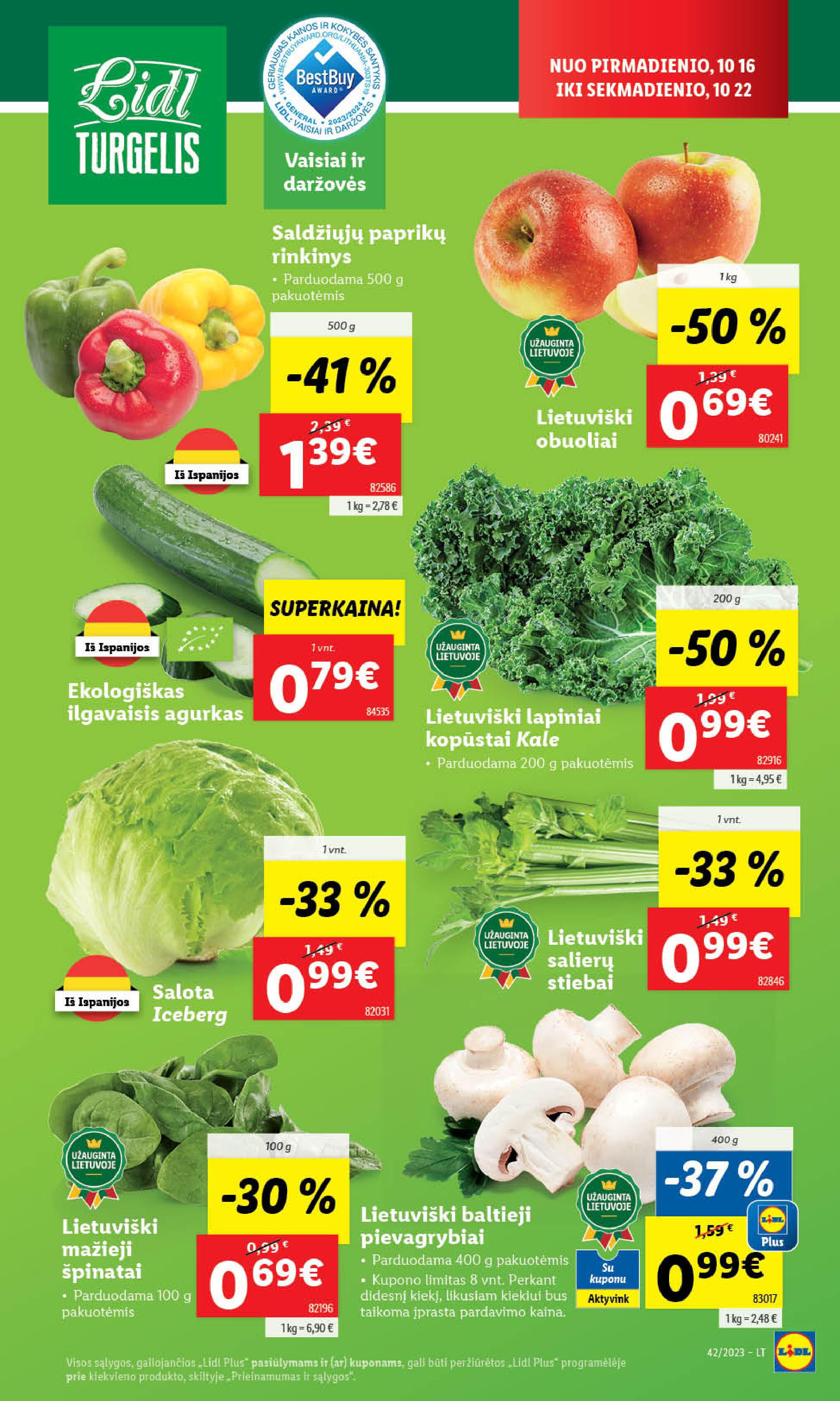 Naujausias LIDL kaininis katalogas 2023.10.16 - 2023.10.22