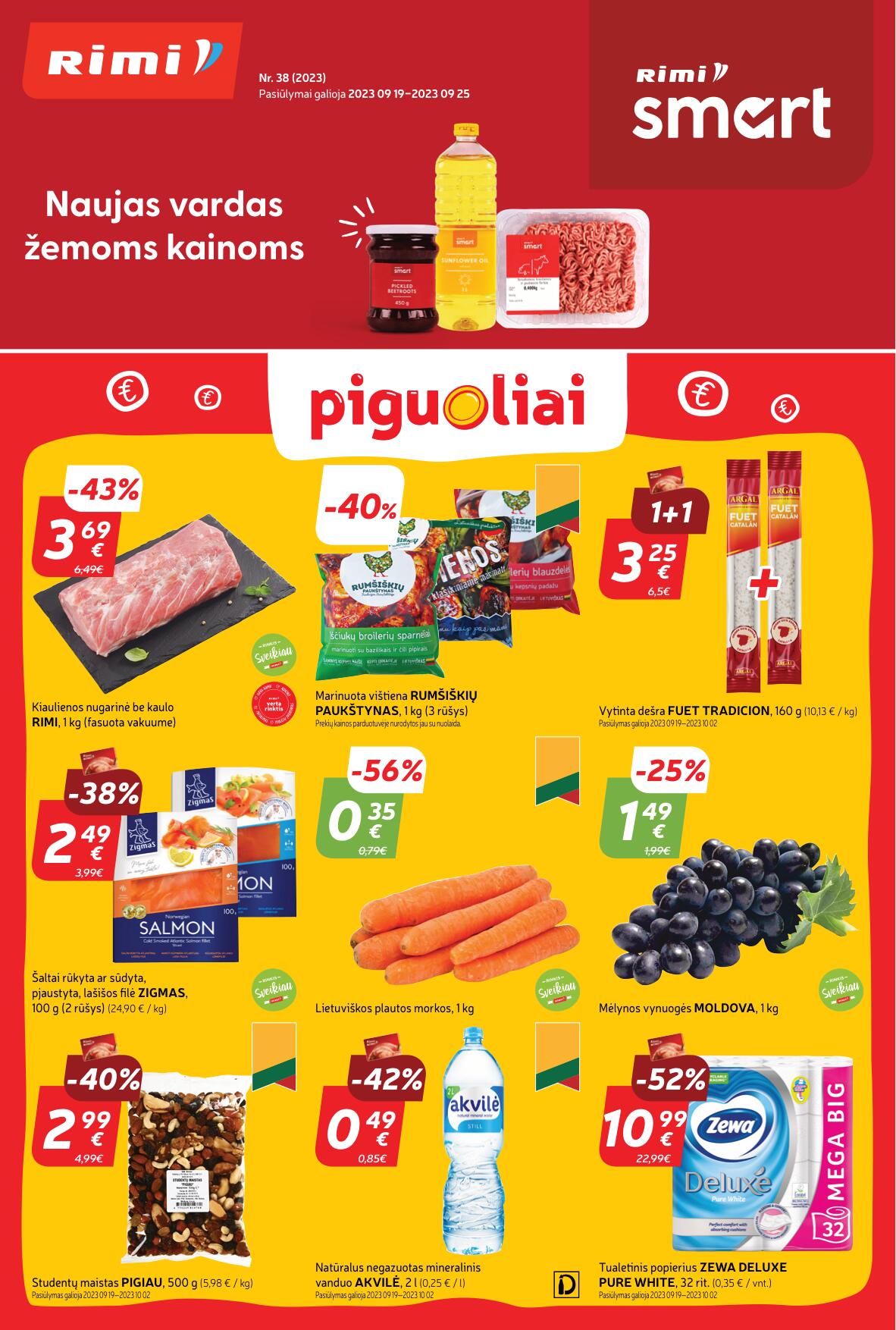 Naujas RIMI leidinys Nr.38 nuo 2023.09.19 iki 2023.09.25