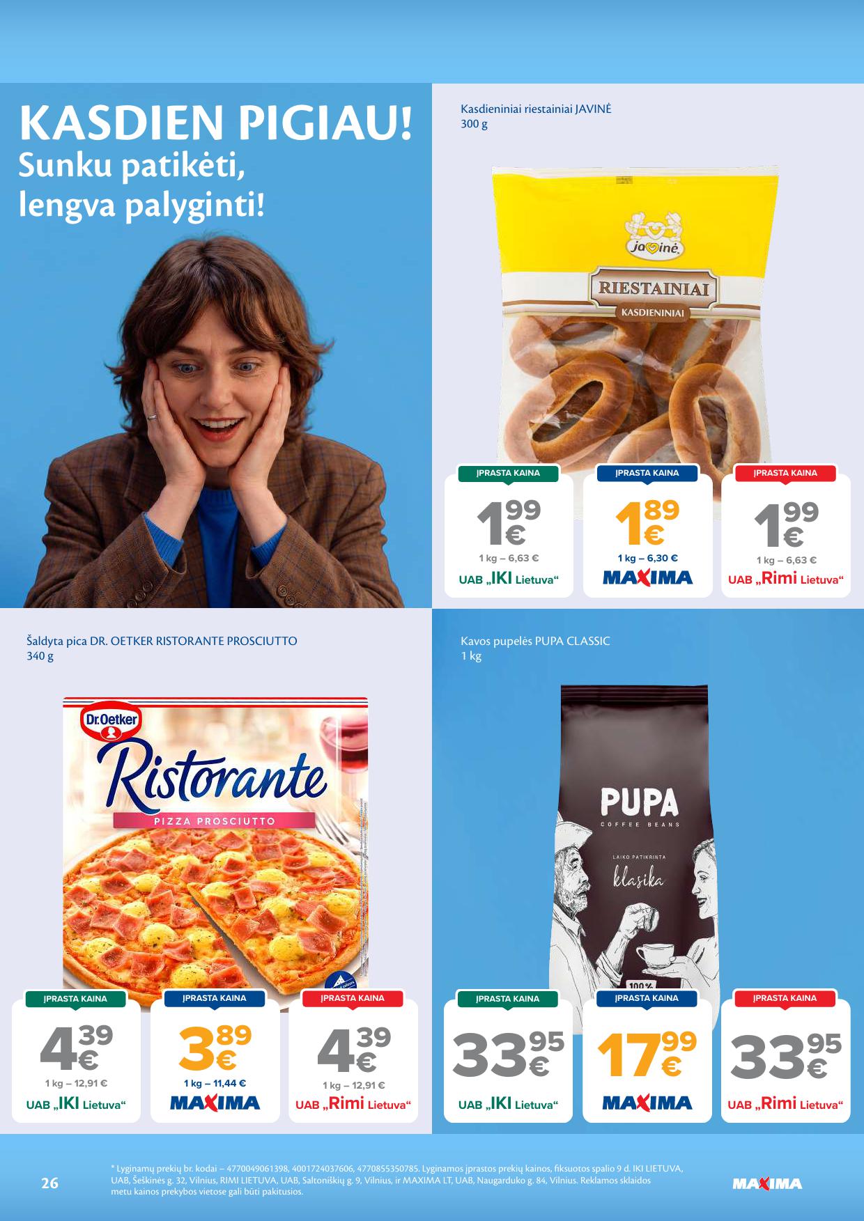Naujausias MAXIMA kaininis katalogas 2026.10.20 - 2026.10.26