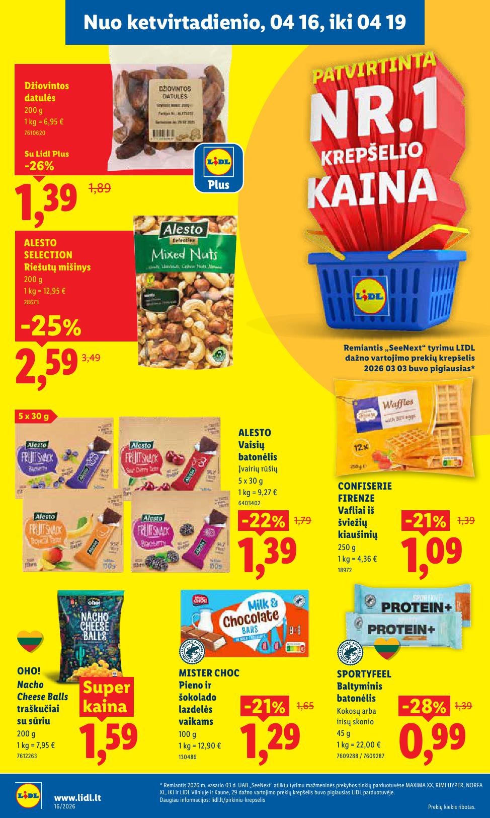 Naujausias LIDL kaininis katalogas 2026.04.13 - 2026.04.19