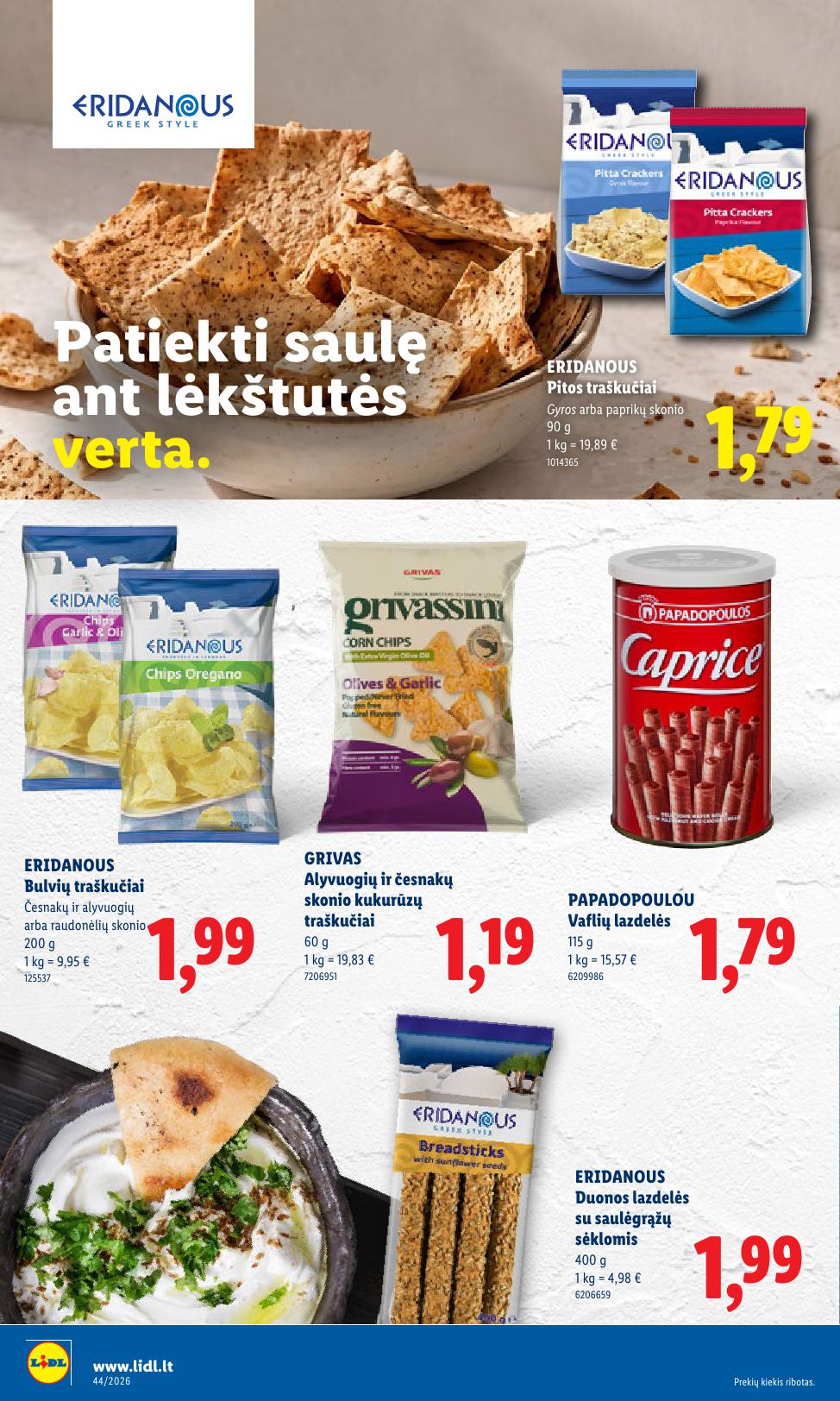 Naujas LIDL leidinys nuo 2026.10.26 iki 2026.11.01