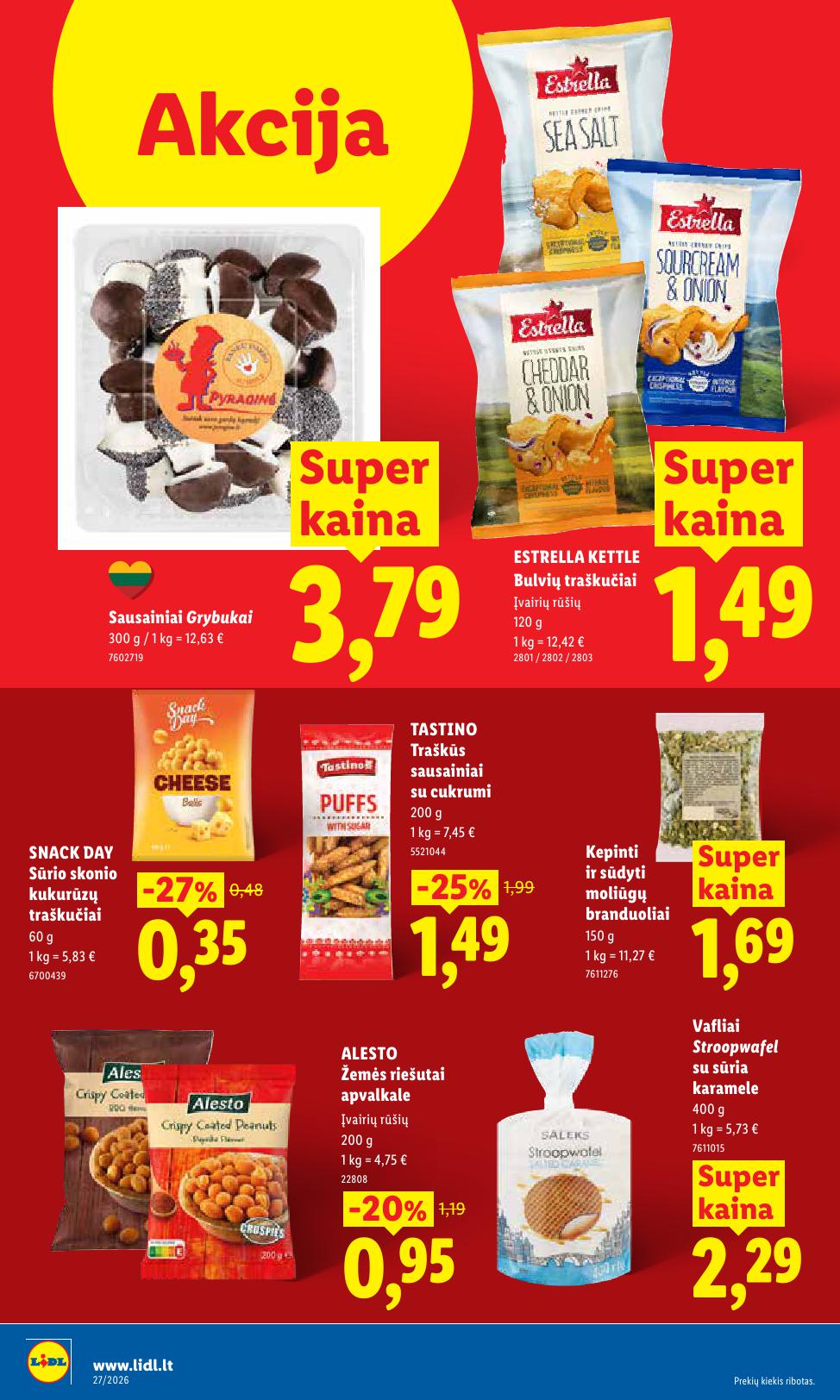 Naujausias LIDL kaininis katalogas 2026.06.29 - 2026.07.05