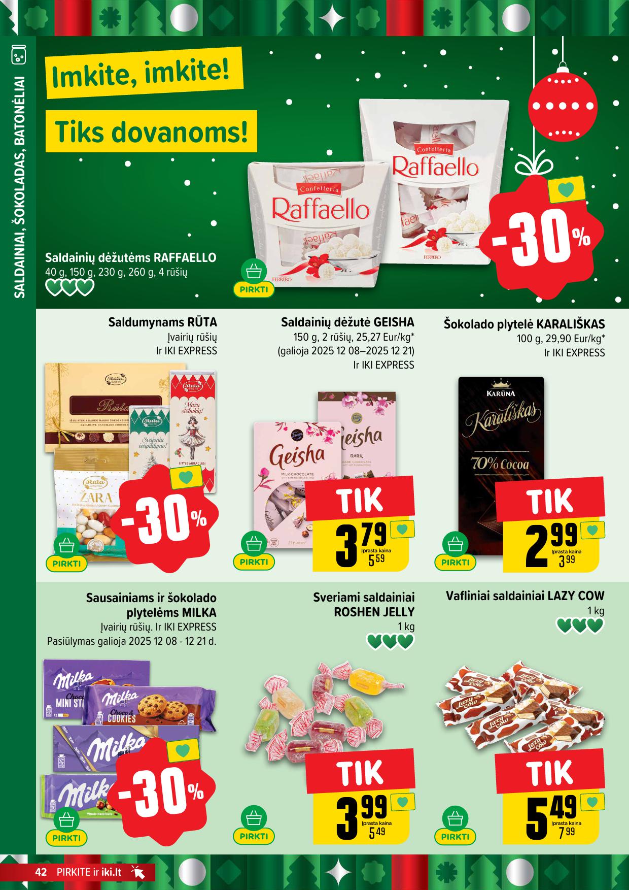 Naujausias IKI kaininis katalogas 2025.12.08 - 2025.12.14