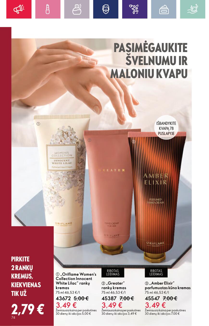 Naujas ORIFLAME katalogas galioja 2023.09.13 - 2023.10.03