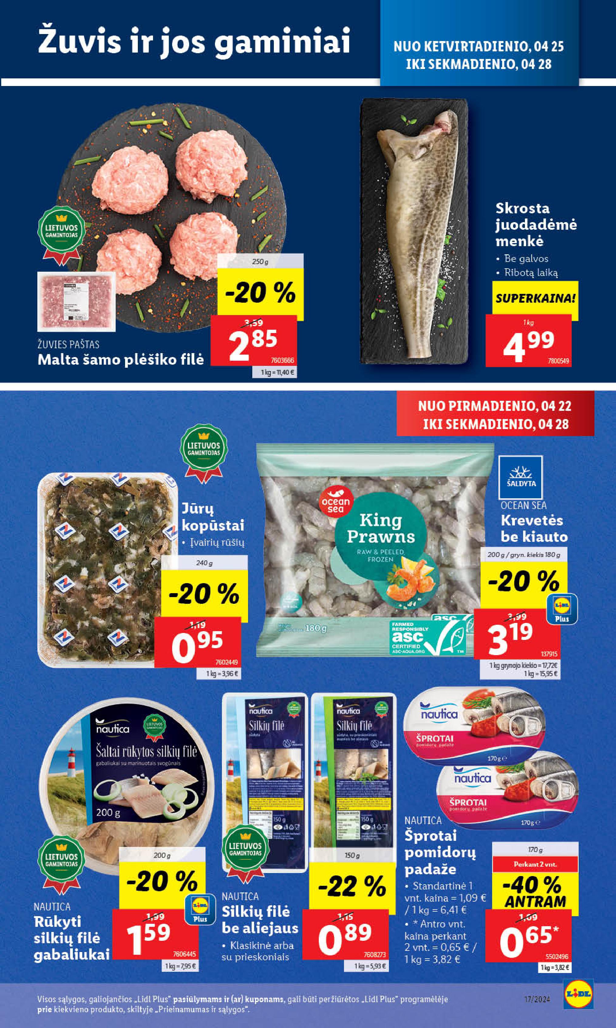 Naujausias LIDL kaininis katalogas 2024.04.22 - 2024.04.28