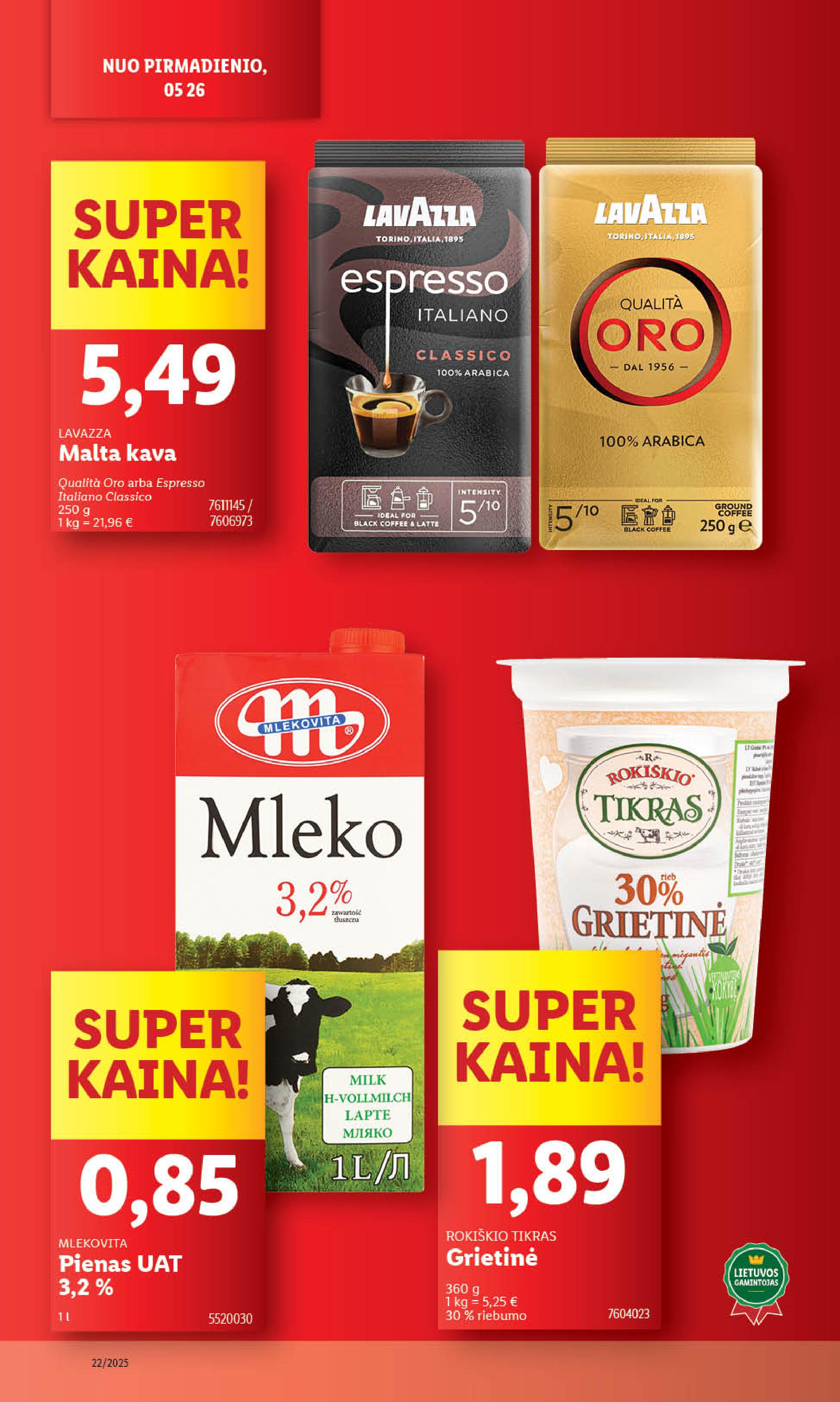 Naujausias LIDL kaininis katalogas 2025.05.26 - 2025.06.01