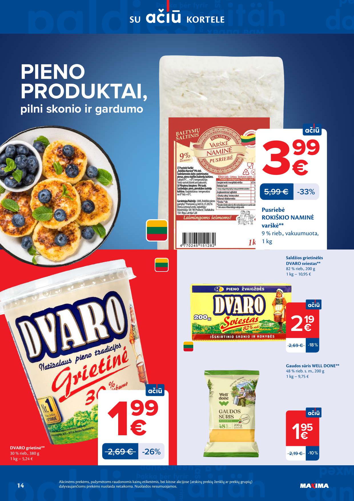 Naujausias MAXIMA kaininis katalogas 2026.04.07 - 2026.04.13