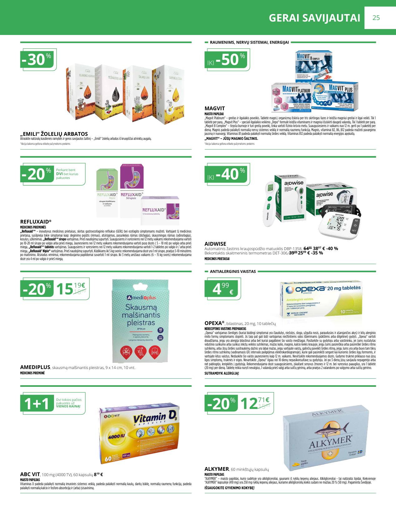NORFOS vaistinės akcijų ir nuolaidų leidinys 2026.03.01 - 2026.03.31