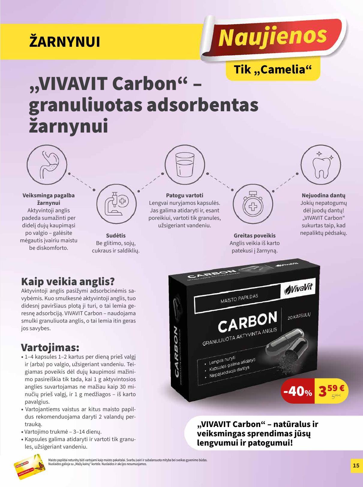 CAMELIA vaistinės akcijų leidinys 2025.05.01 - 2025.05.31