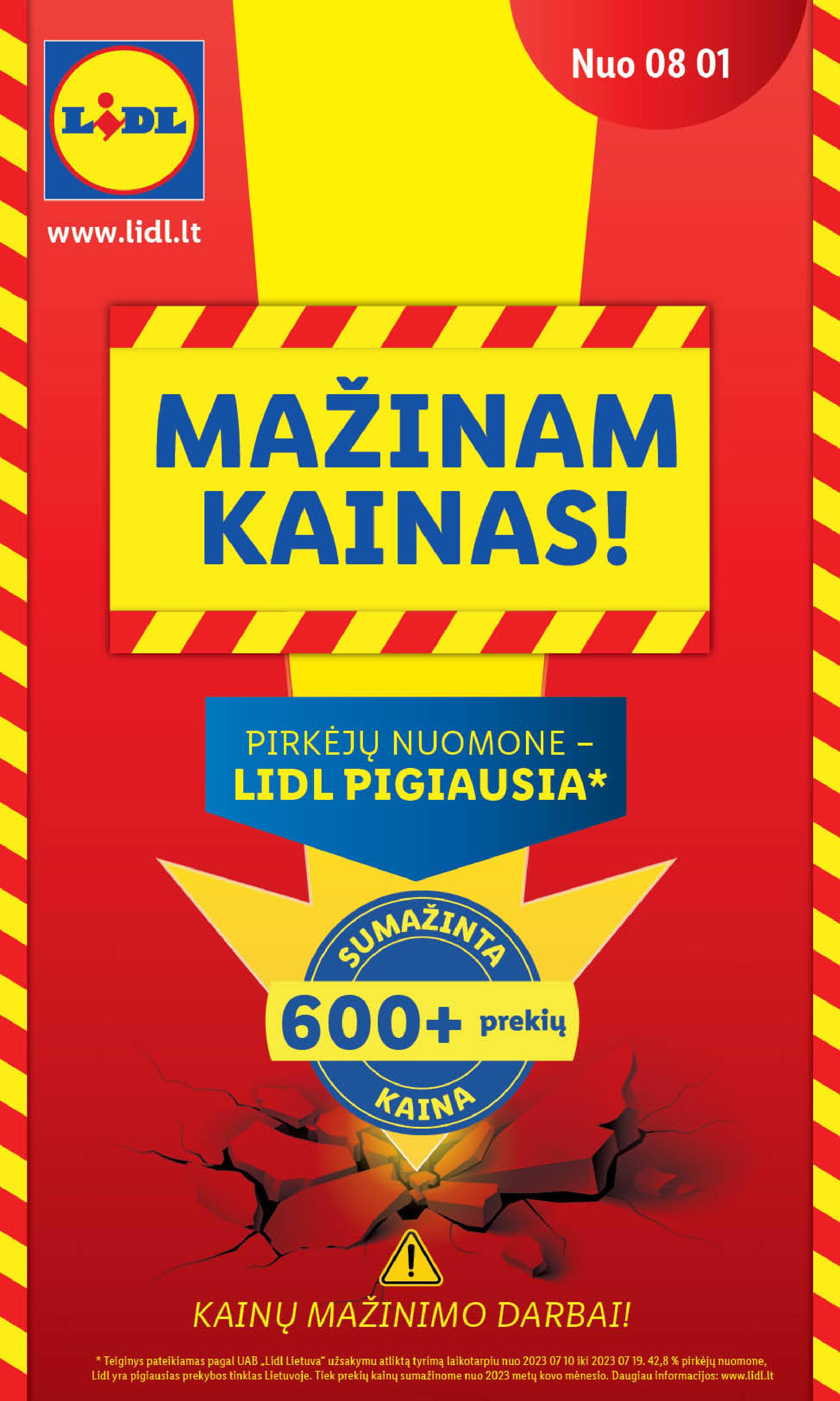 Naujausias LIDL kaininis katalogas 2023.08.21 - 2023.08.27