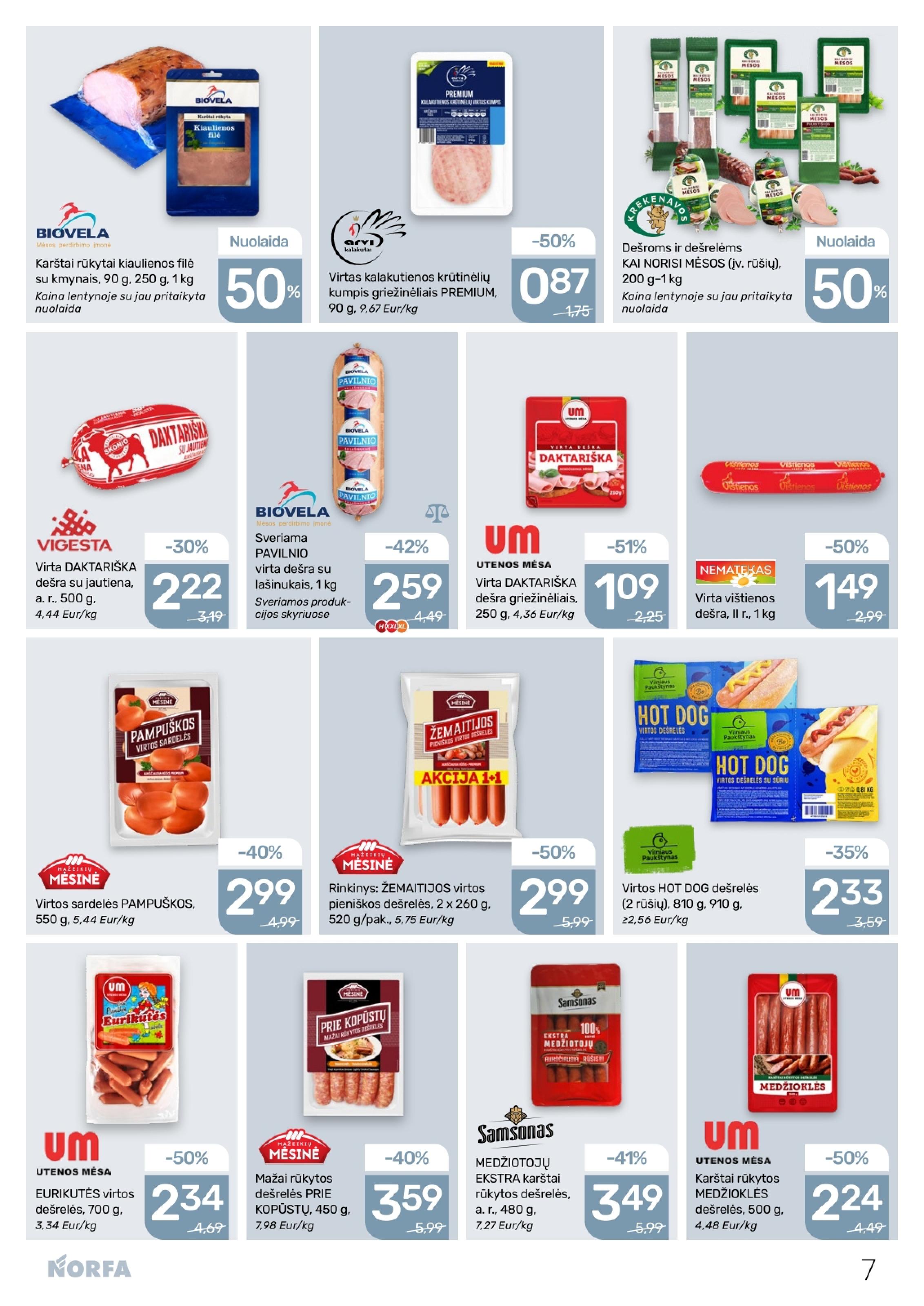 Naujausias NORFA kaininis katalogas 2026.02.05 - 2026.02.18