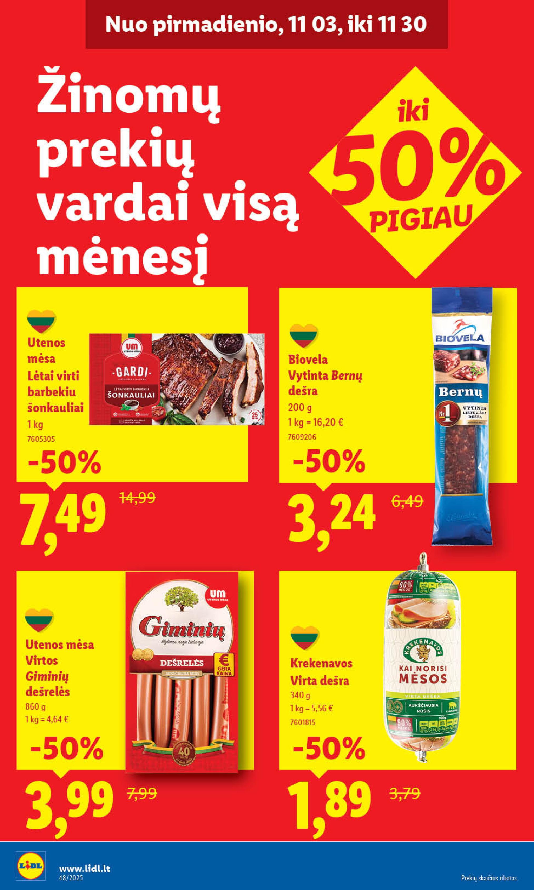 Naujausias LIDL kaininis katalogas 2025.11.24 - 2025.11.30