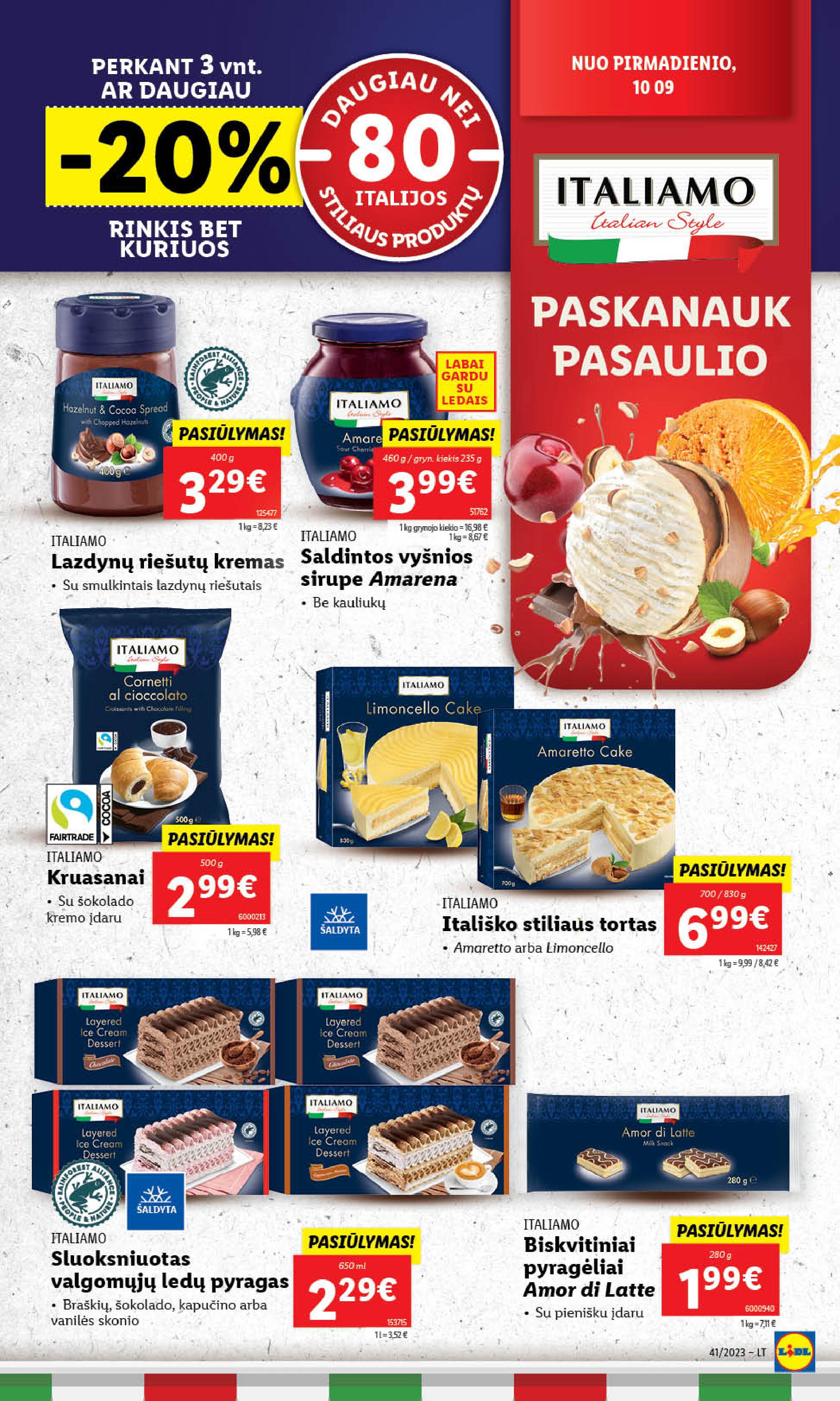 Naujausias LIDL kaininis katalogas 2023.10.09 - 2023.10.15