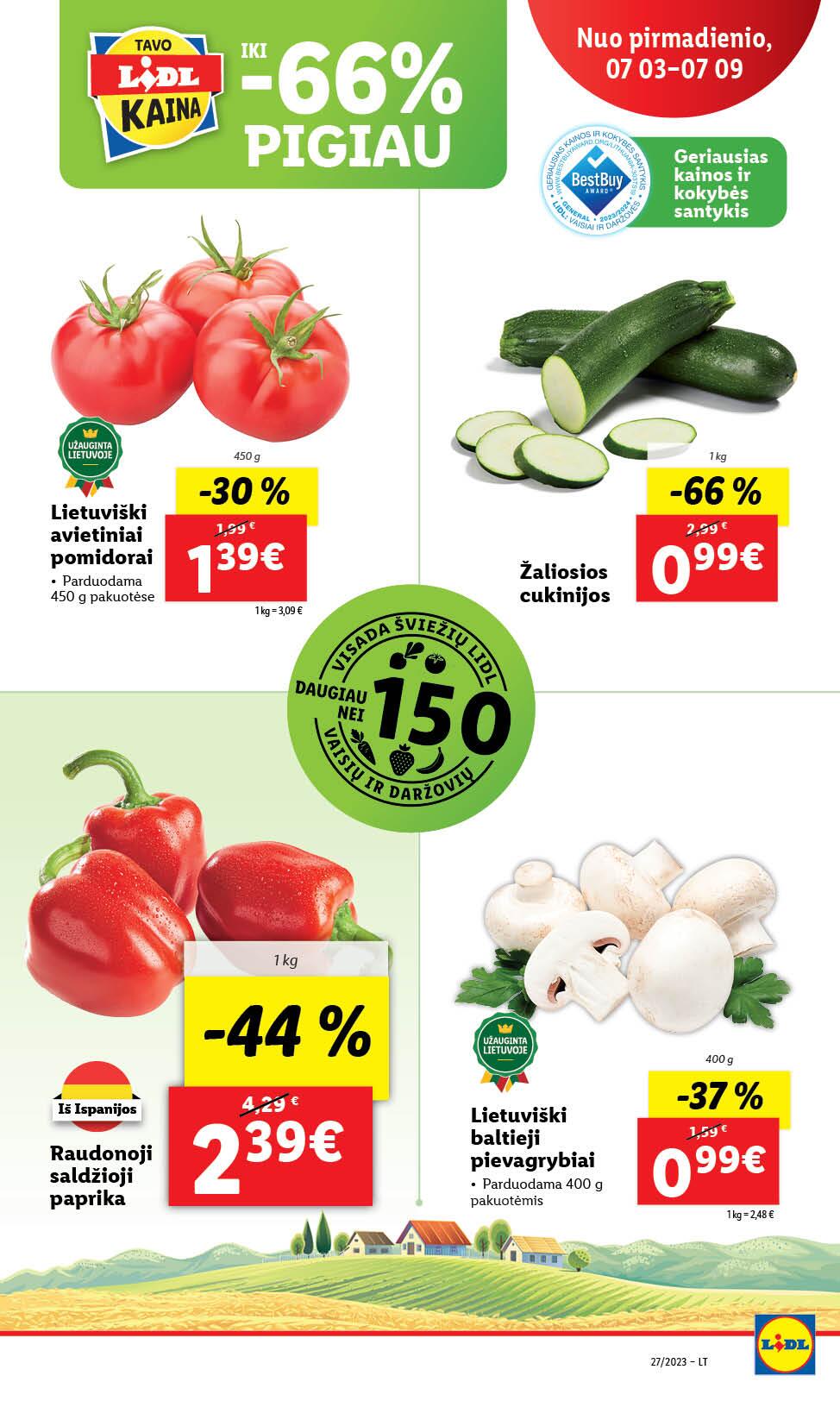 Naujausias LIDL kaininis katalogas 2023.07.03 - 2023.07.09