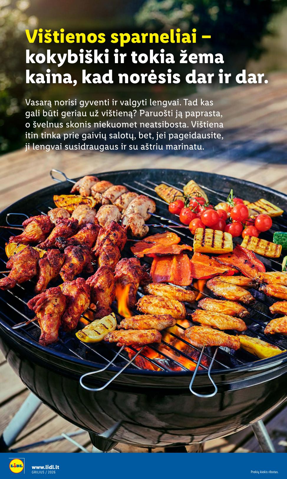 LIDL grilio katalogas "Grilis gardumo, kaina pigumo"