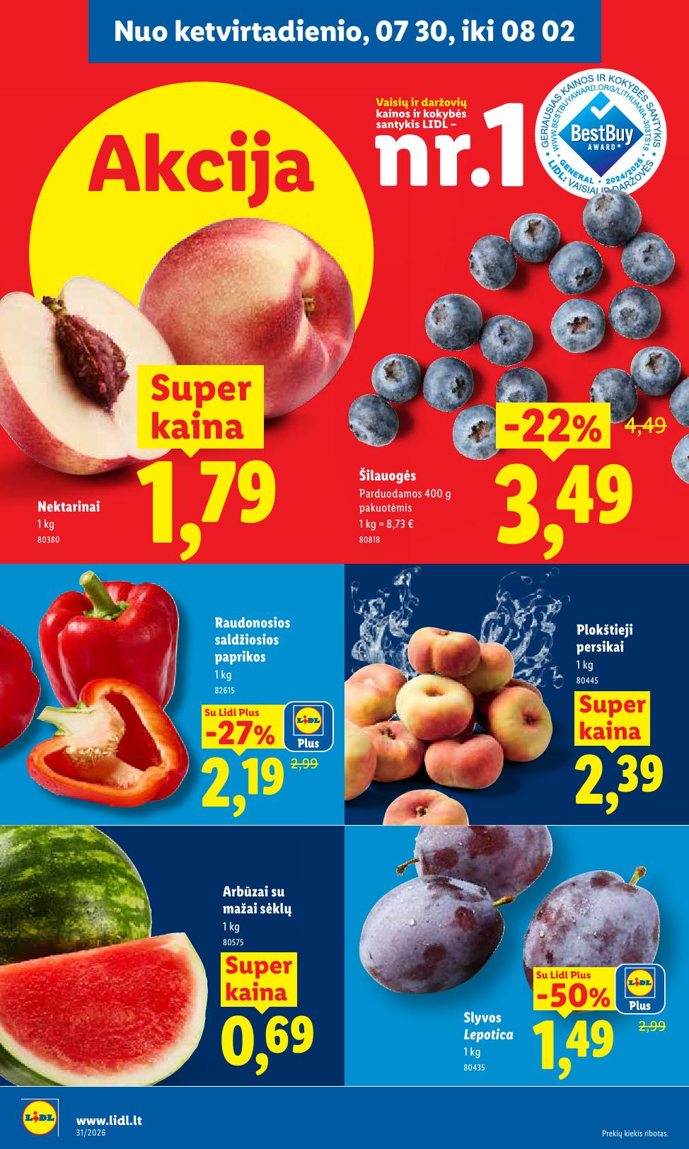 Naujausias LIDL kaininis katalogas 2026.07.27 - 2026.08.02
