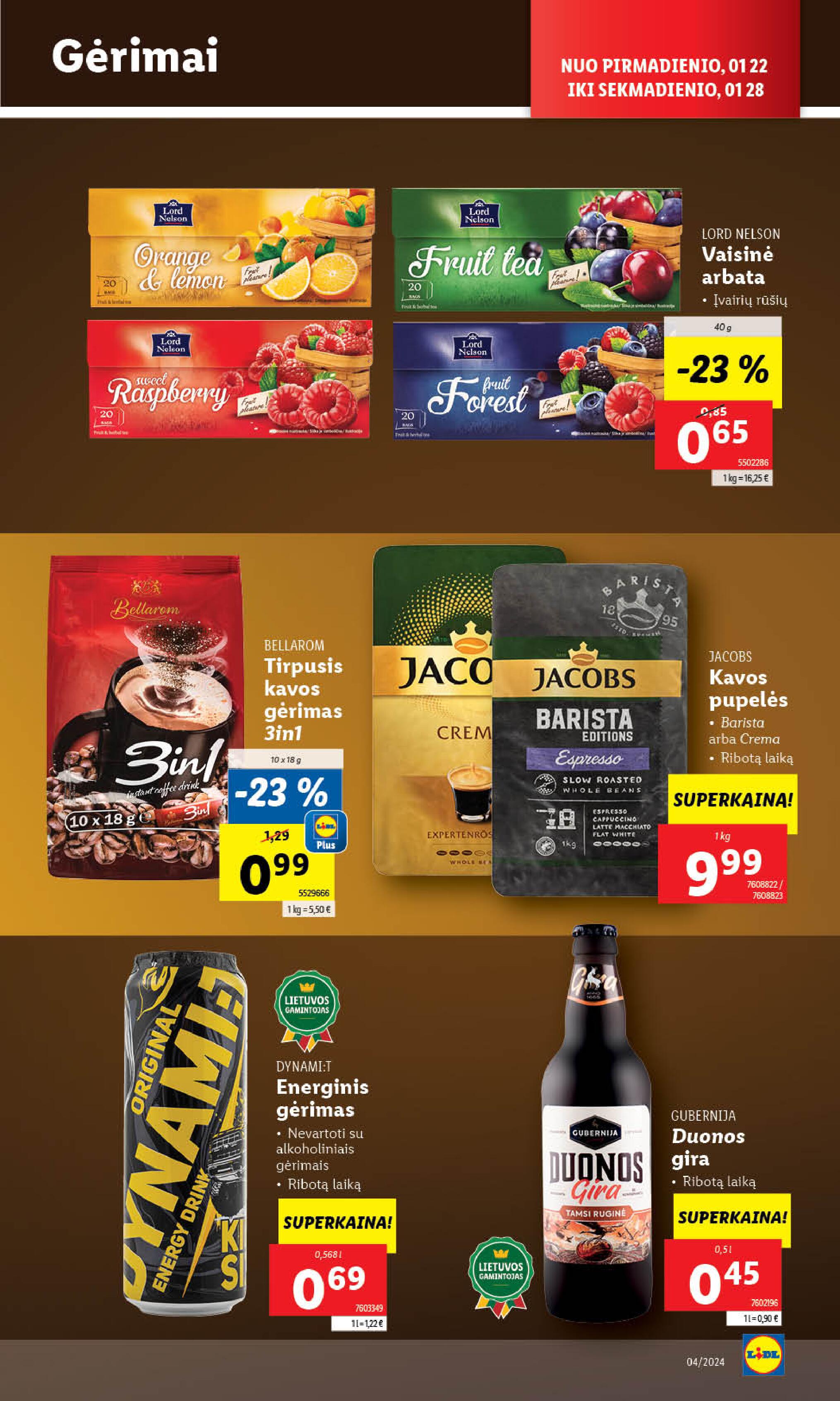 Naujausias LIDL kaininis katalogas 2024.01.22 - 2024.01.28