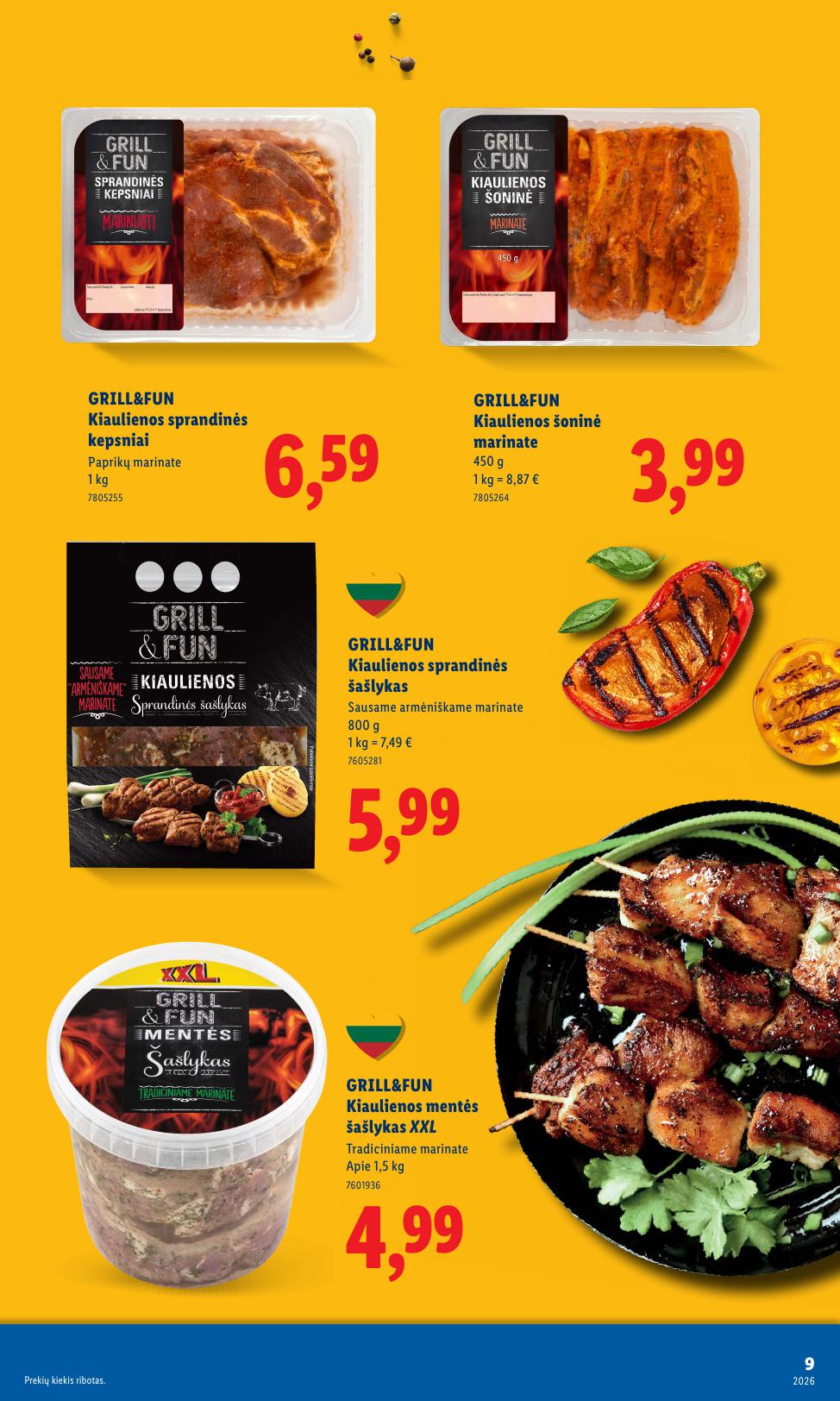 LIDL grilio katalogas "Grilis gardumo, kaina pigumo"