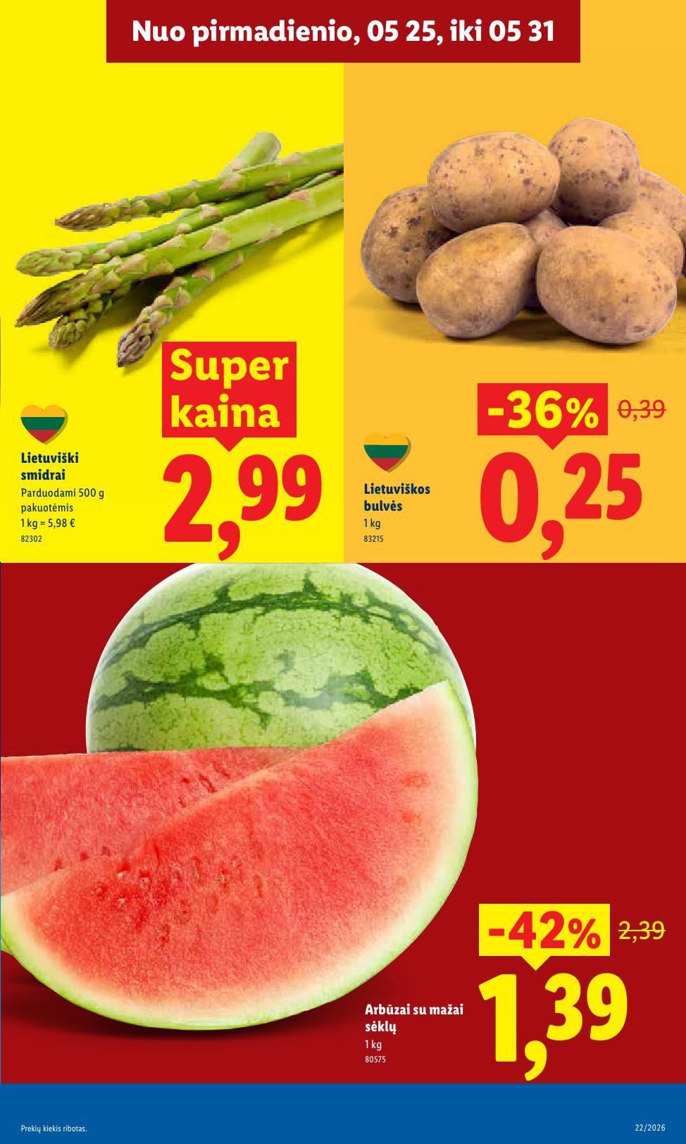 Naujausias LIDL kaininis katalogas 2026.05.25 - 2026.05.31