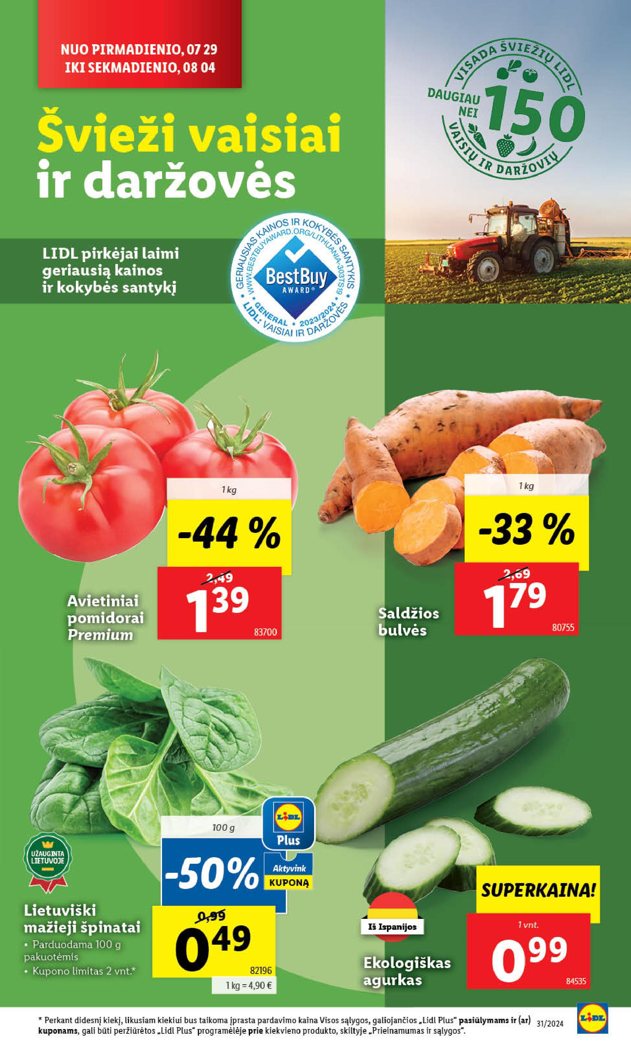 Naujausias LIDL kaininis katalogas 2024.07.29 - 2024.08.04