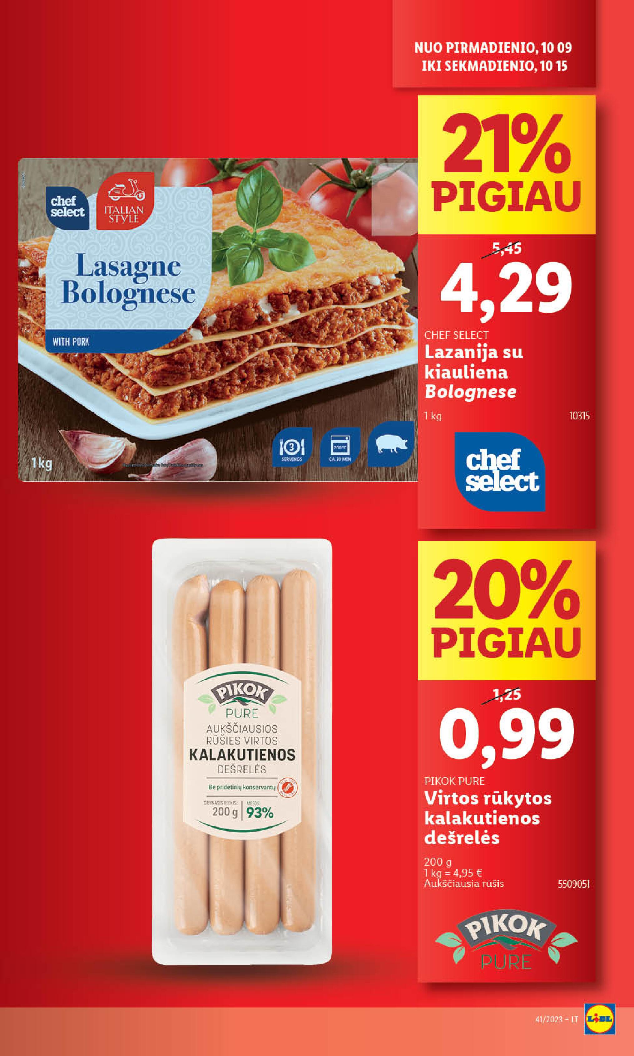 Naujausias LIDL kaininis katalogas 2023.10.09 - 2023.10.15