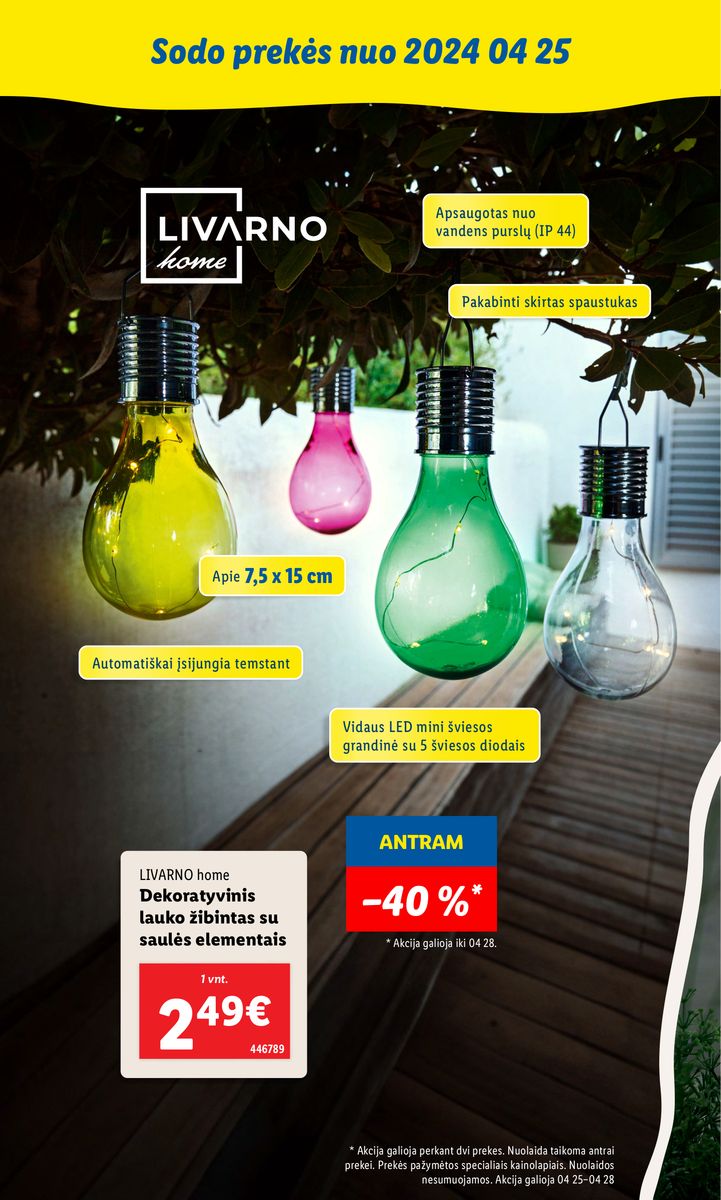LIDL SODO PREKIŲ KATALOGAS "Visi į sodą"