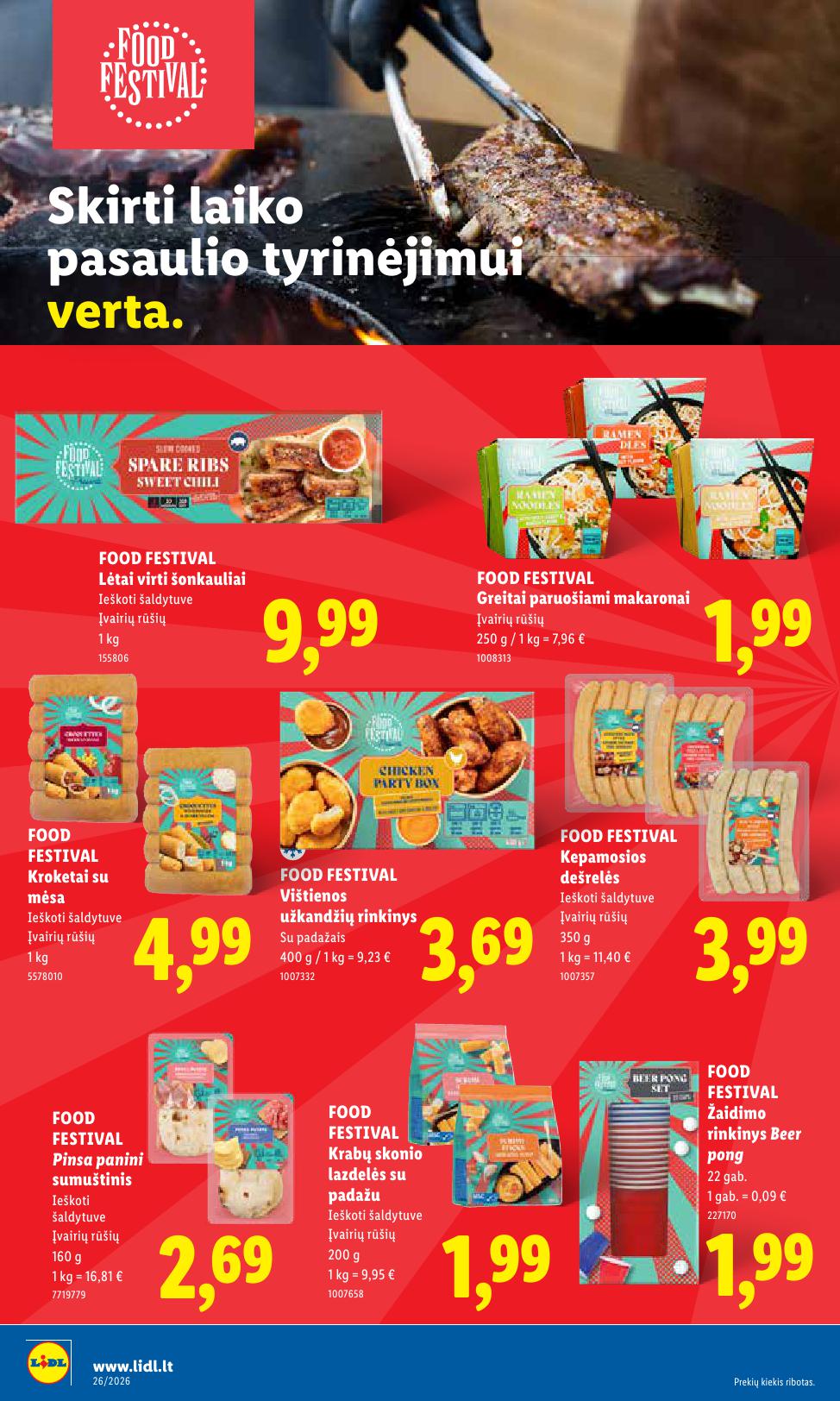 LIDL akcijų ir nuolaidų leidinys 2026.06.22 - 2026.06.28