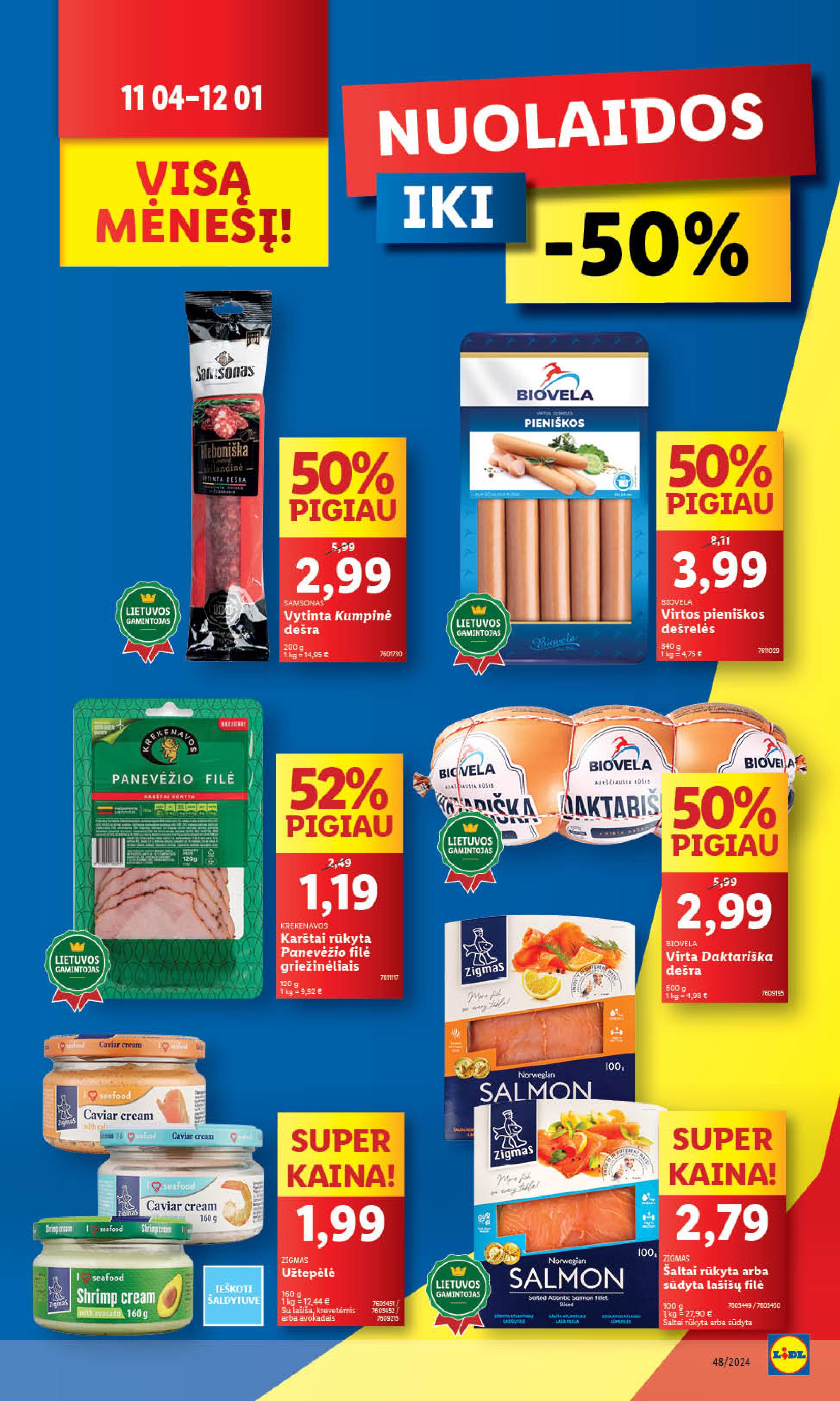 Naujausias LIDL kaininis katalogas 2024.11.25 - 2024.12.01