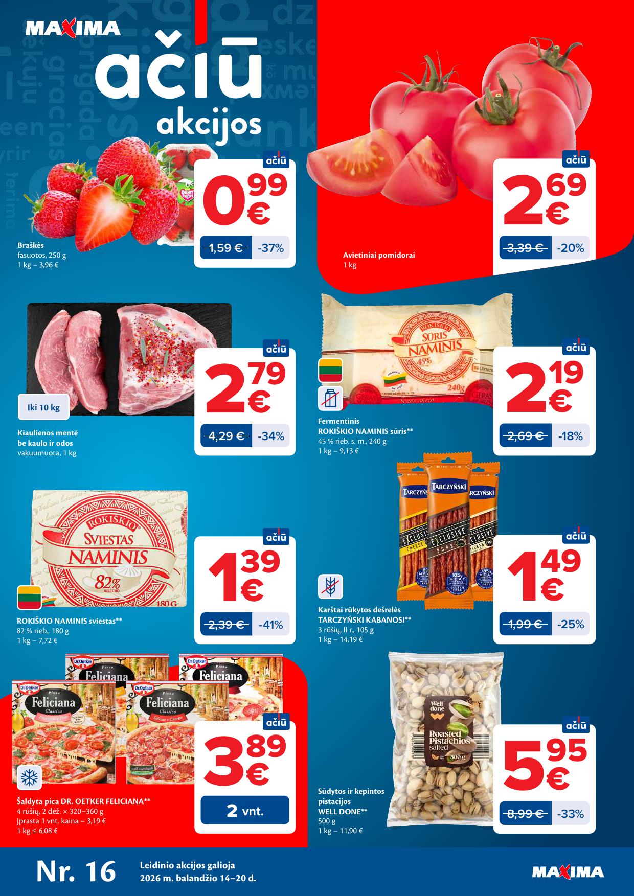 Naujausias MAXIMA kaininis katalogas 2026.04.14 - 2026.04.20