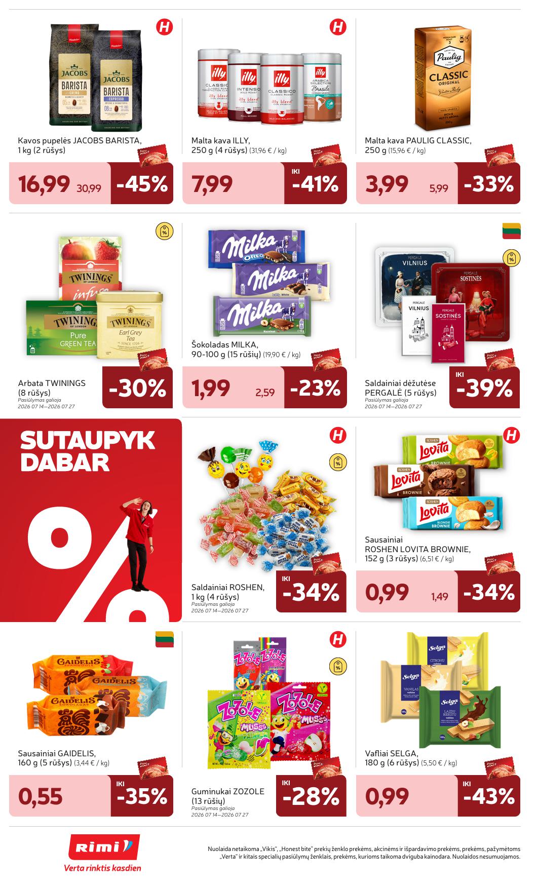 Naujausias RIMI kaininis katalogas 2026.07.14 - 2026.07.20