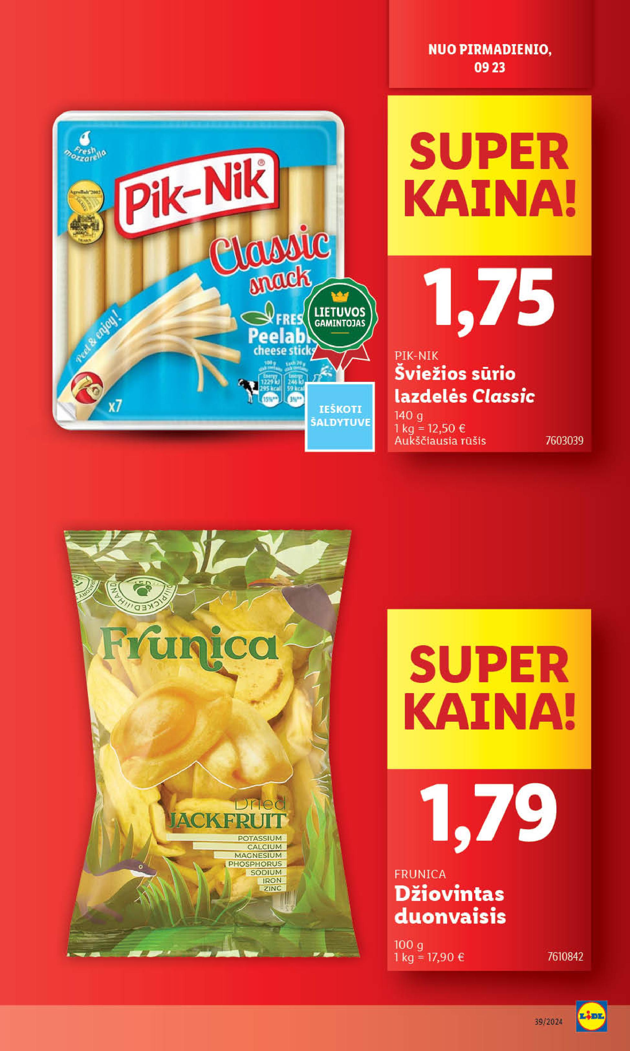 Naujausias LIDL kaininis katalogas 2024.09.23 - 2024.09.29