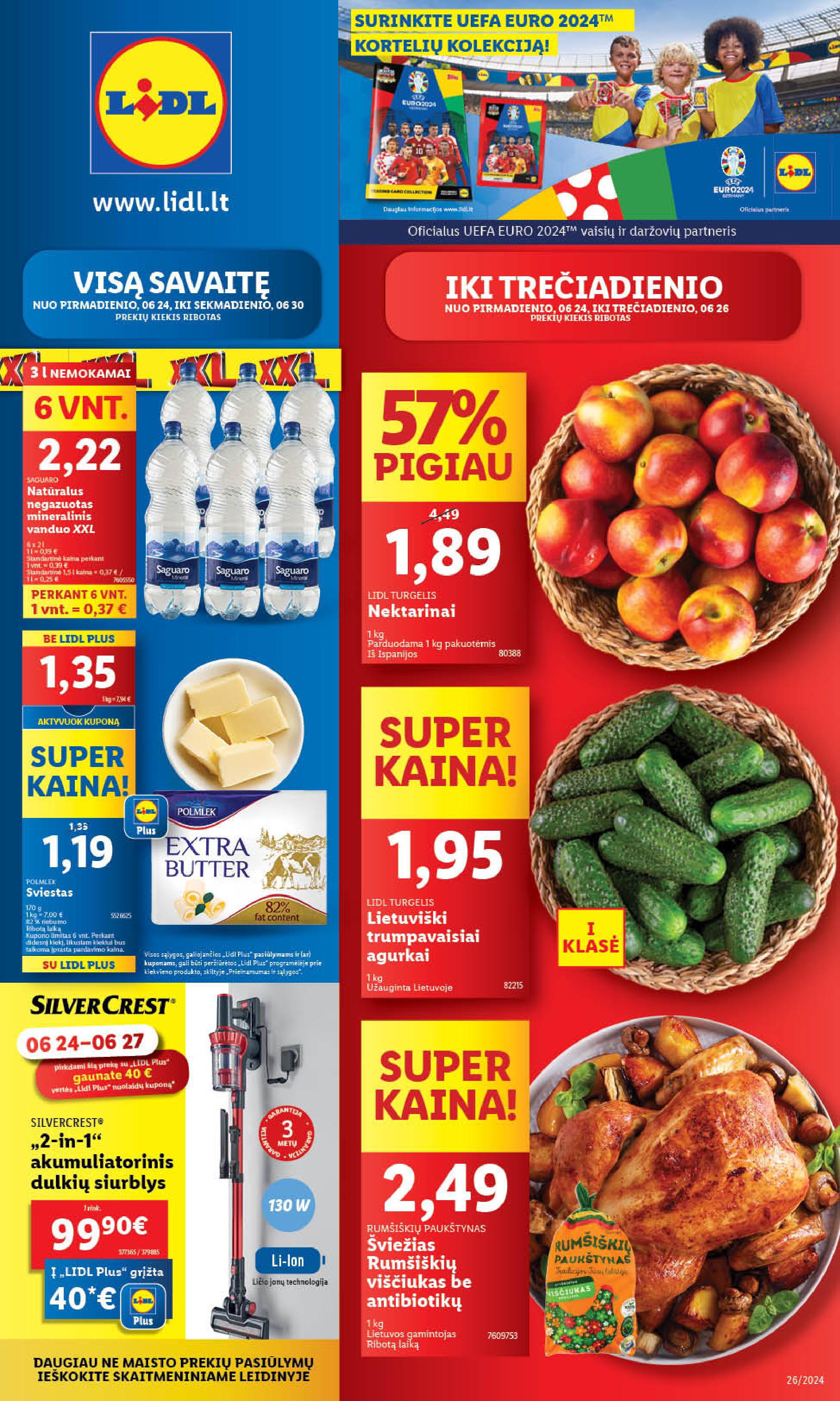 Naujausias LIDL kaininis katalogas 2024.06.24 - 2024.06.30