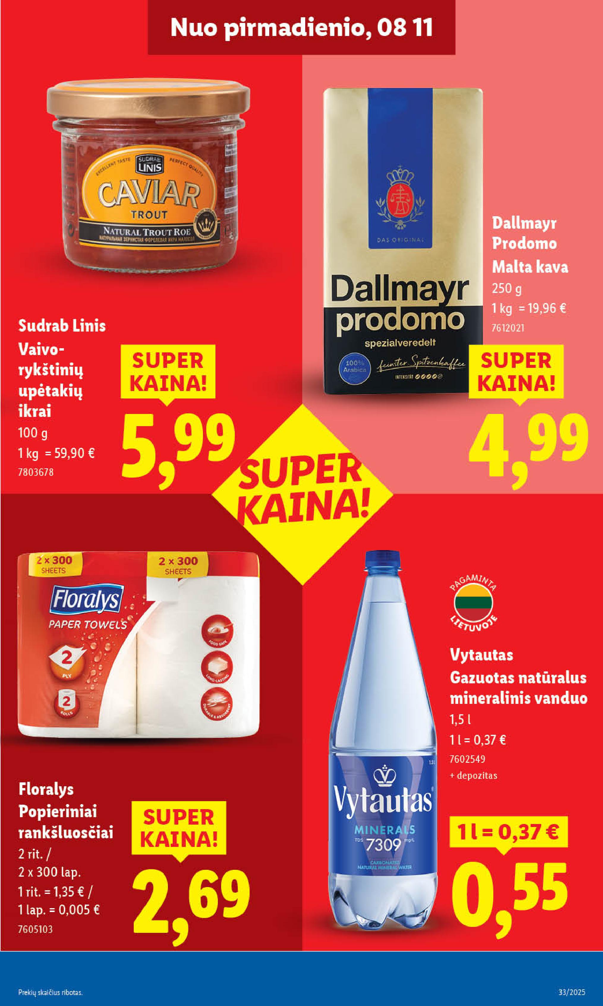Naujausias LIDL kaininis katalogas 2025.08.11 - 2025.08.17