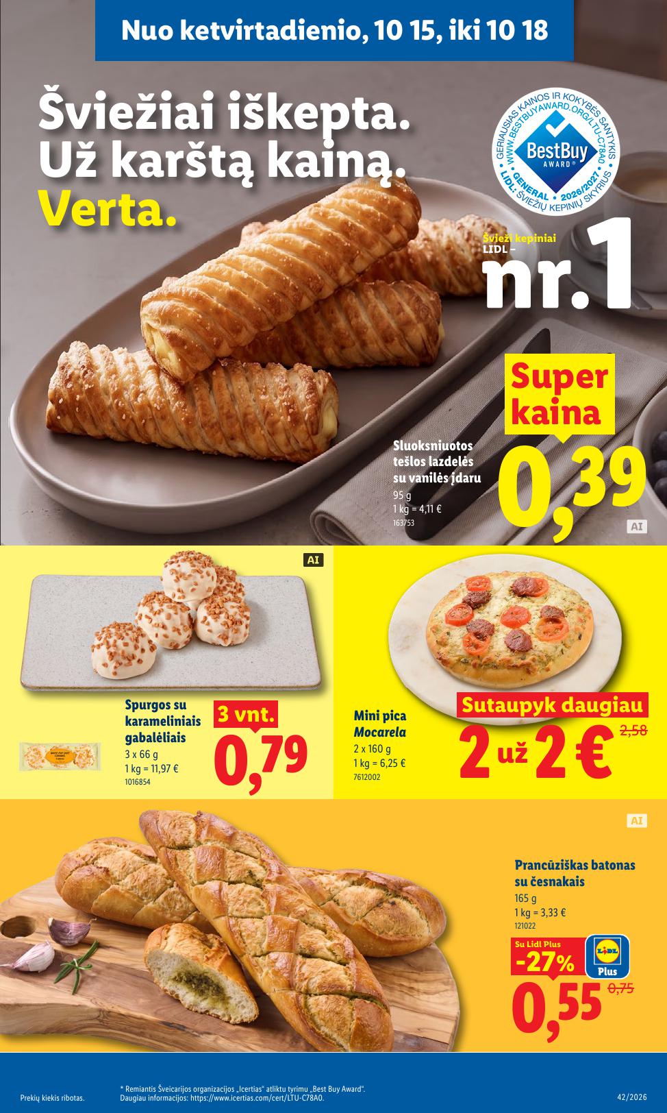 Naujausias LIDL kaininis katalogas 2026.10.12 - 2026.10.18