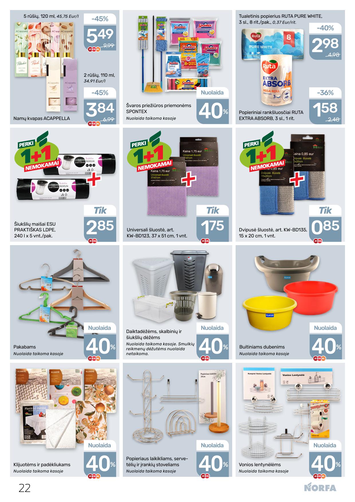 Naujausias NORFA kaininis katalogas 2026.03.05 - 2026.03.18