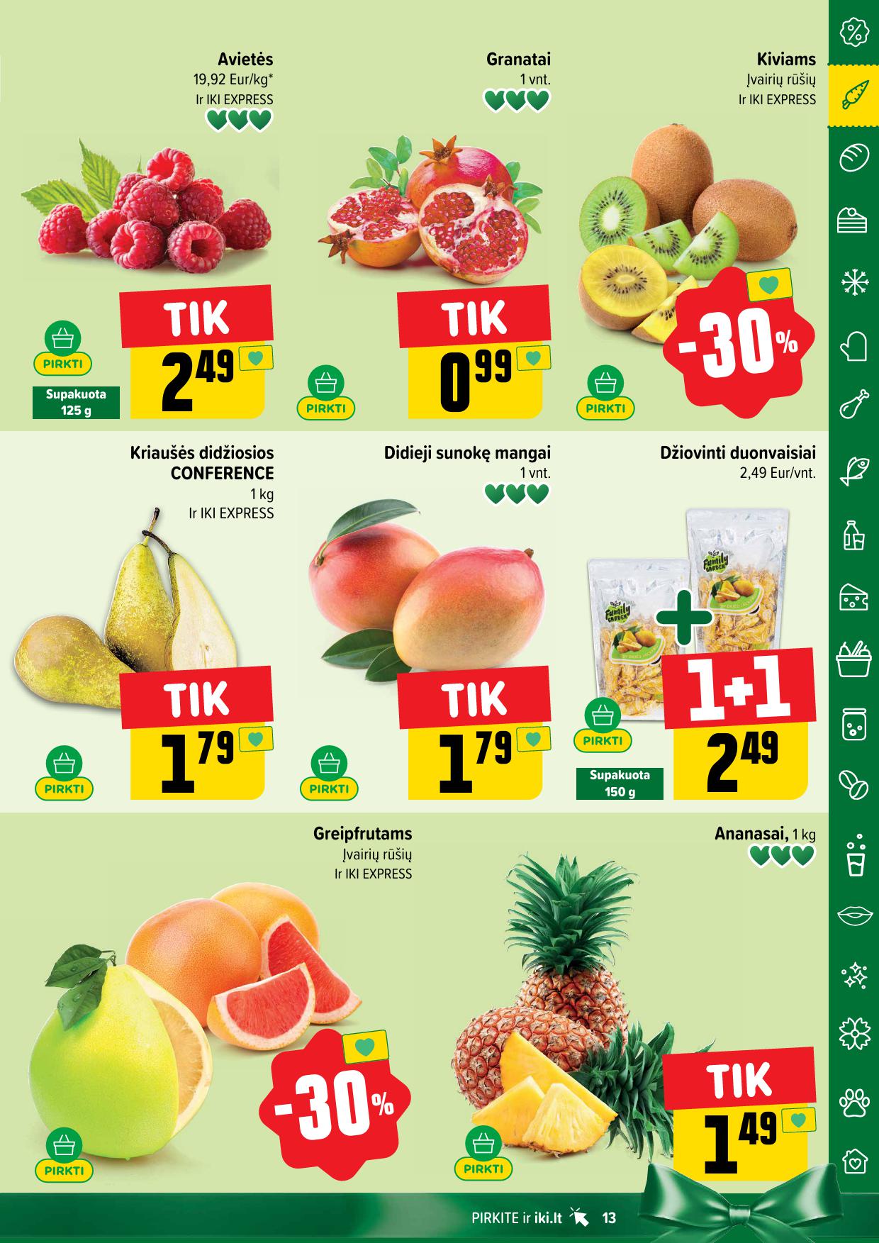 Naujausias IKI kaininis katalogas 2025.11.10 - 2025.11.16