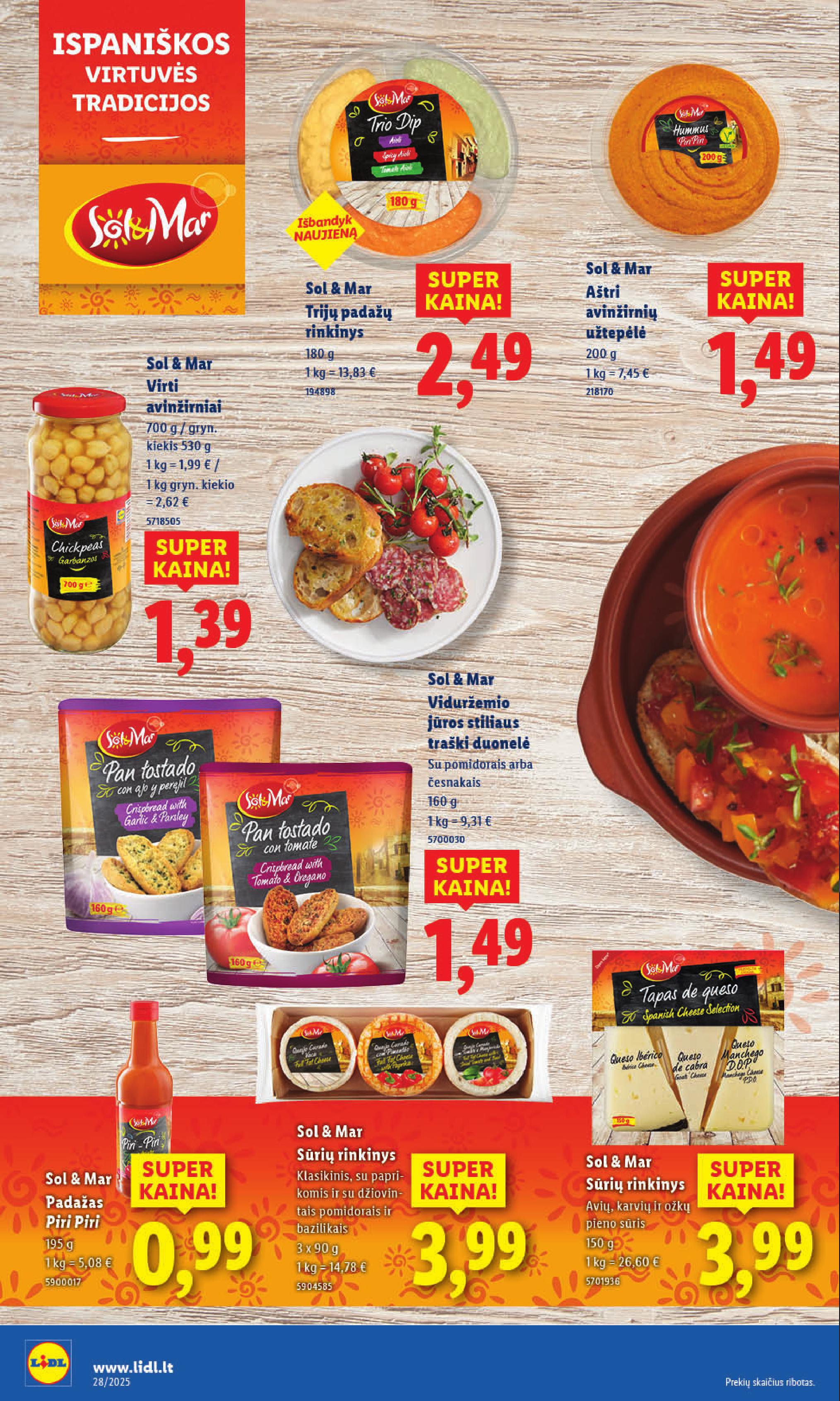 LIDL akcijų ir nuolaidų leidinys 2025.07.07 - 2025.07.13