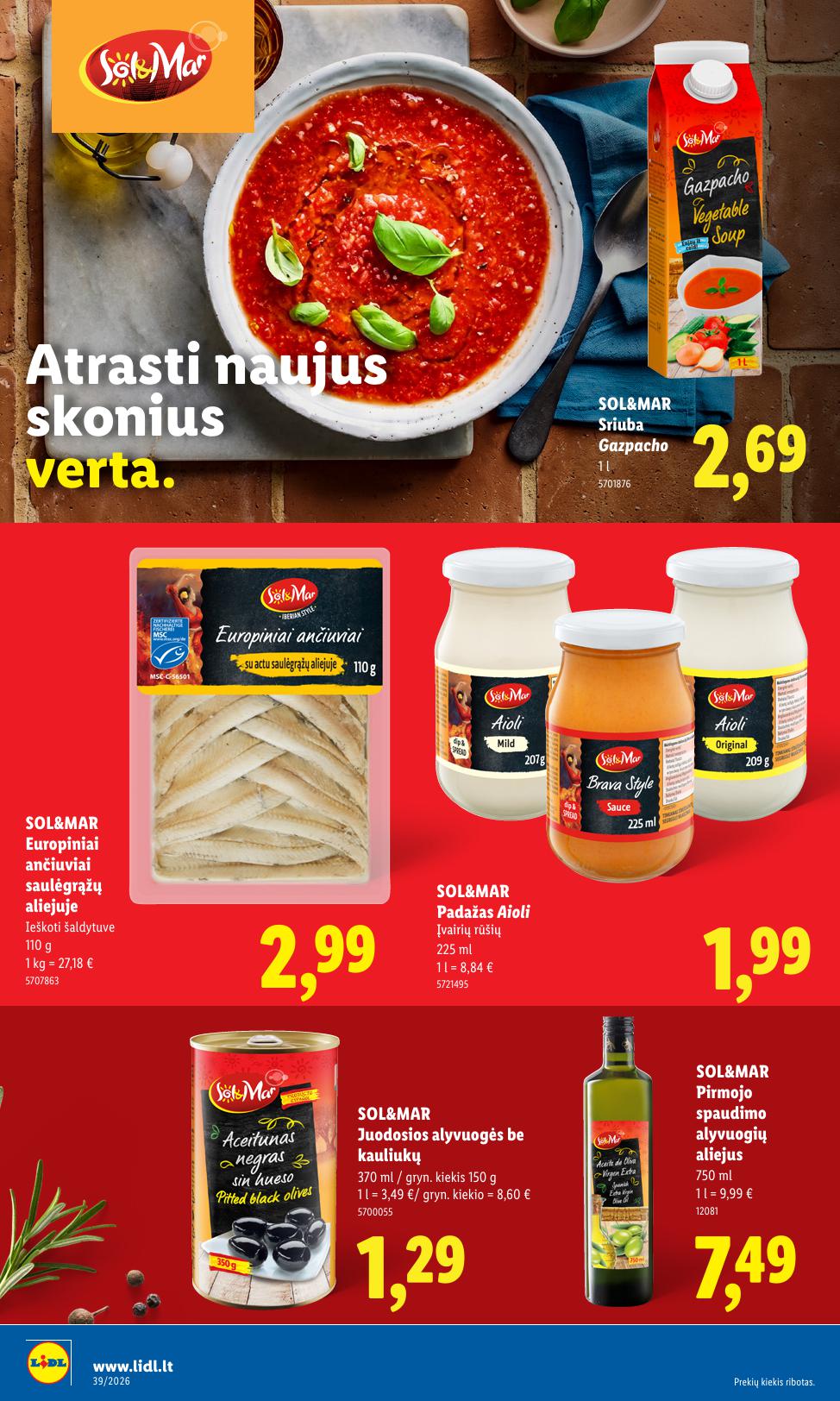 Naujausias LIDL kaininis katalogas 2026.09.21 - 2026.09.27