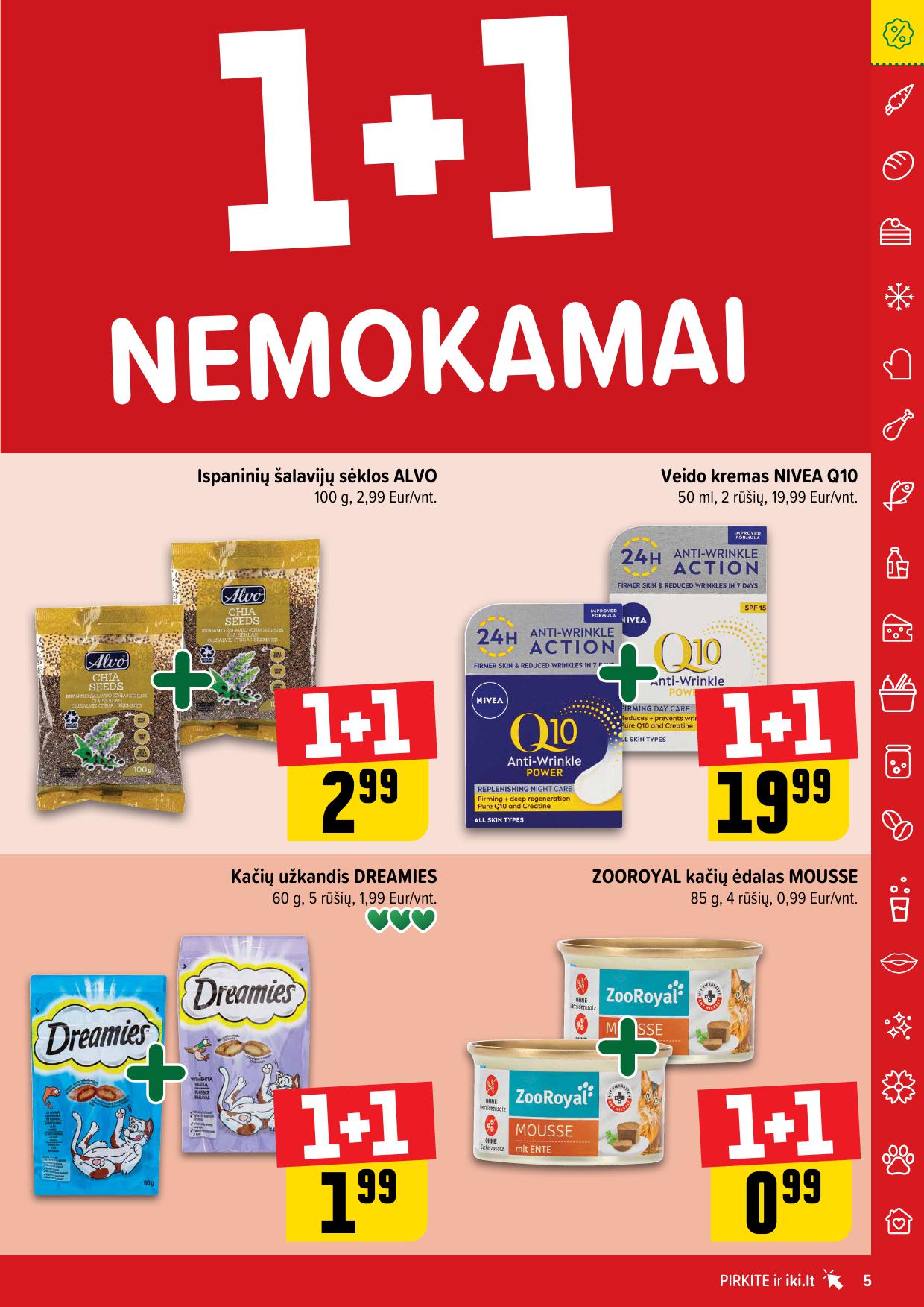 IKI akcijų leidinukas "Daugiau yra pigiau 1+1 nemokamai" 2025.07.07 - 2025.07.13