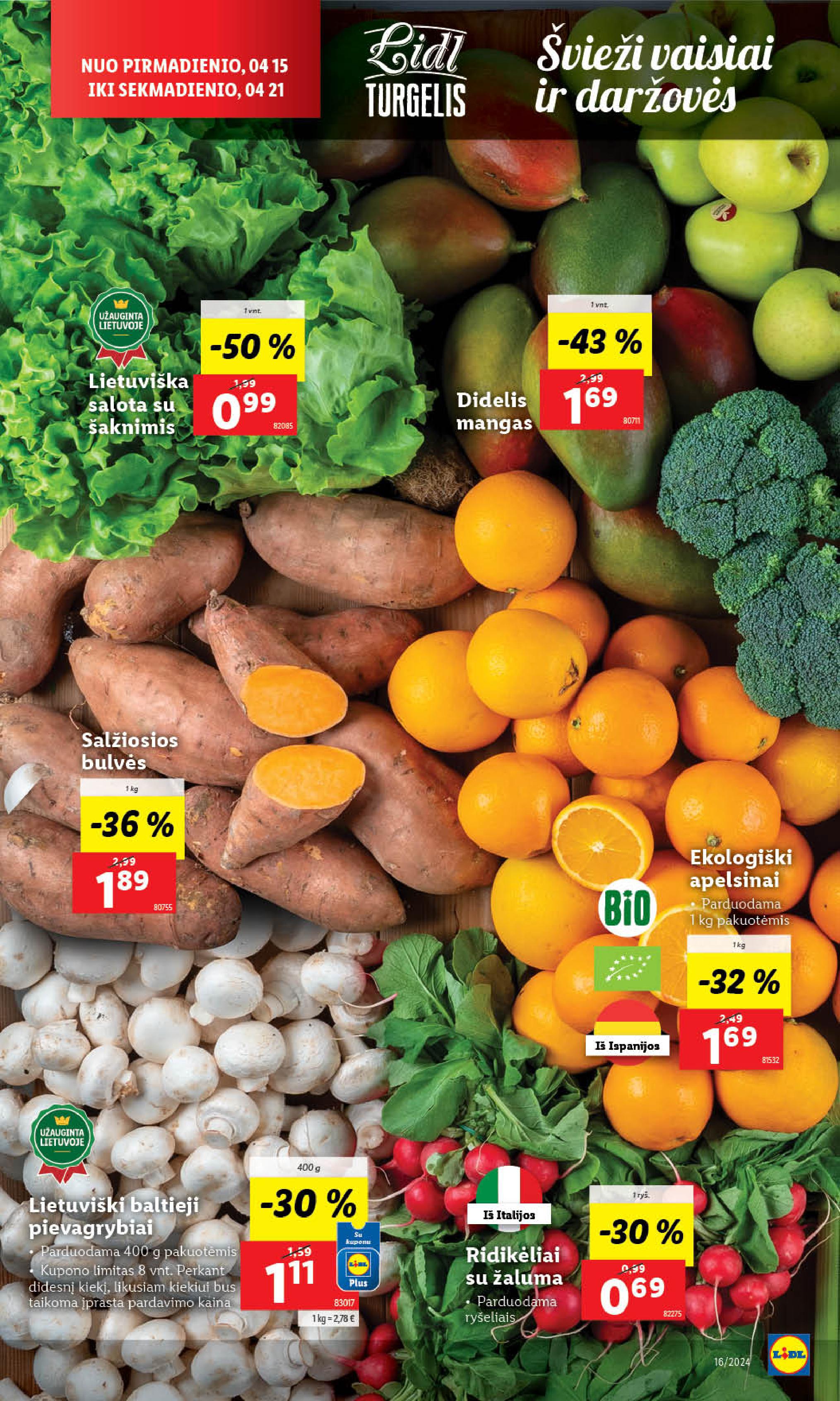 Naujausias LIDL kaininis katalogas 2024.04.15 - 2024.04.21