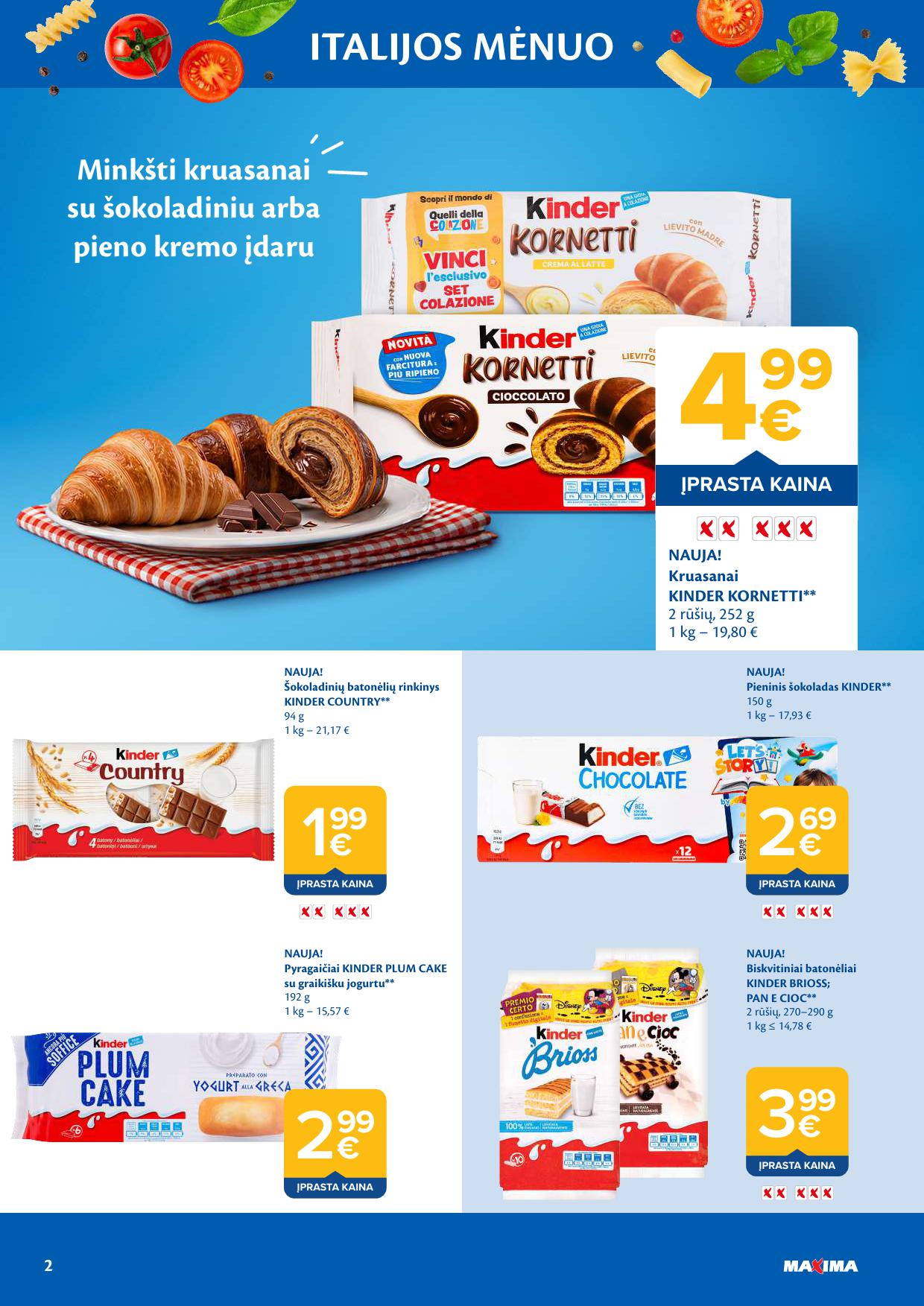 MAXIMA nuolaidų katalogas "ITALIJOS MĖNUO"
