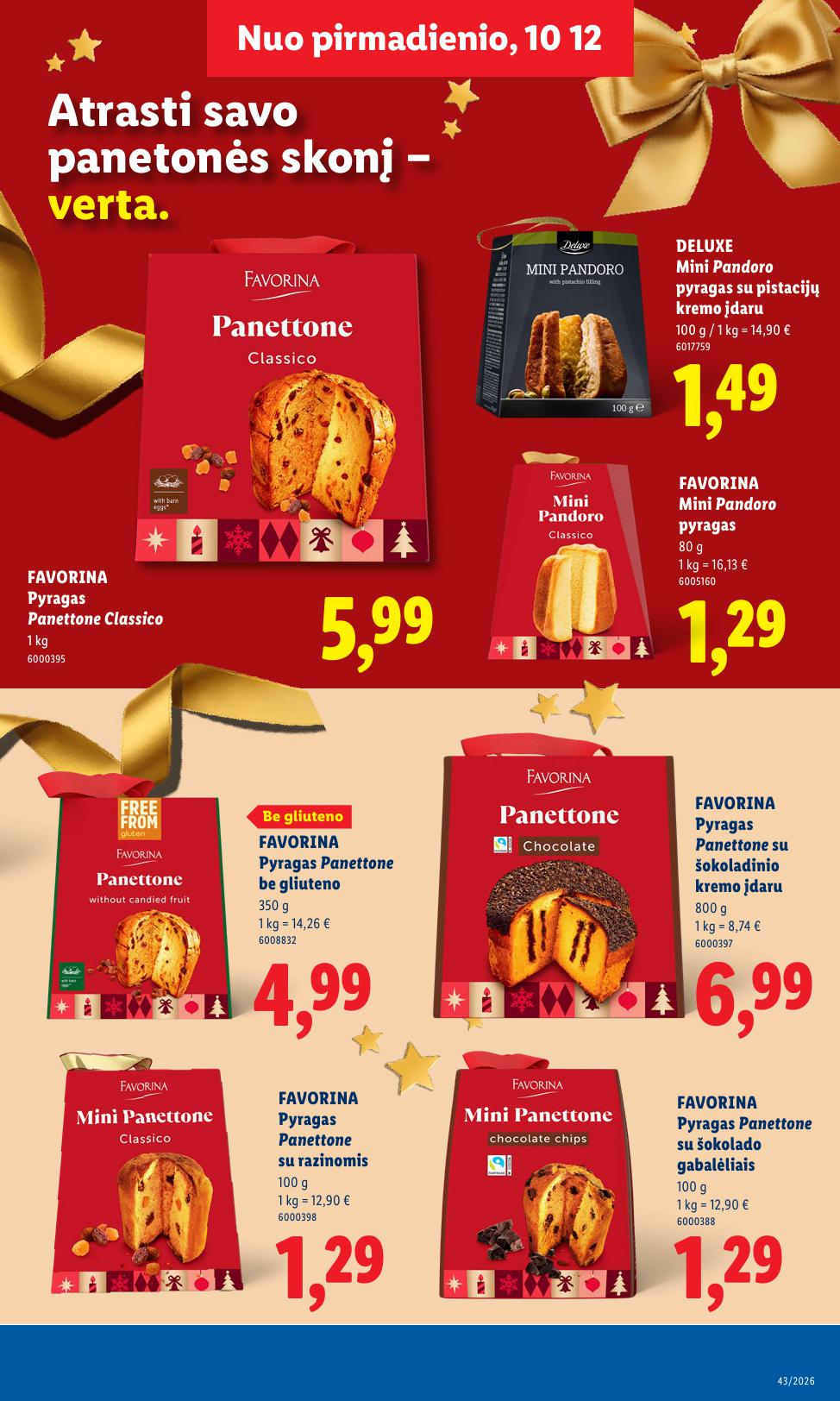 Naujausias LIDL kaininis katalogas 2026.10.19 - 2026.10.25